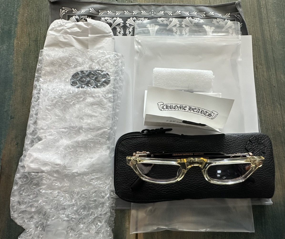 Chrome Hearts Chrome hearts ED-U-CUNTATION Pale Ale-Dark Tortoise Size ONE SIZE - 10 Thumbnail