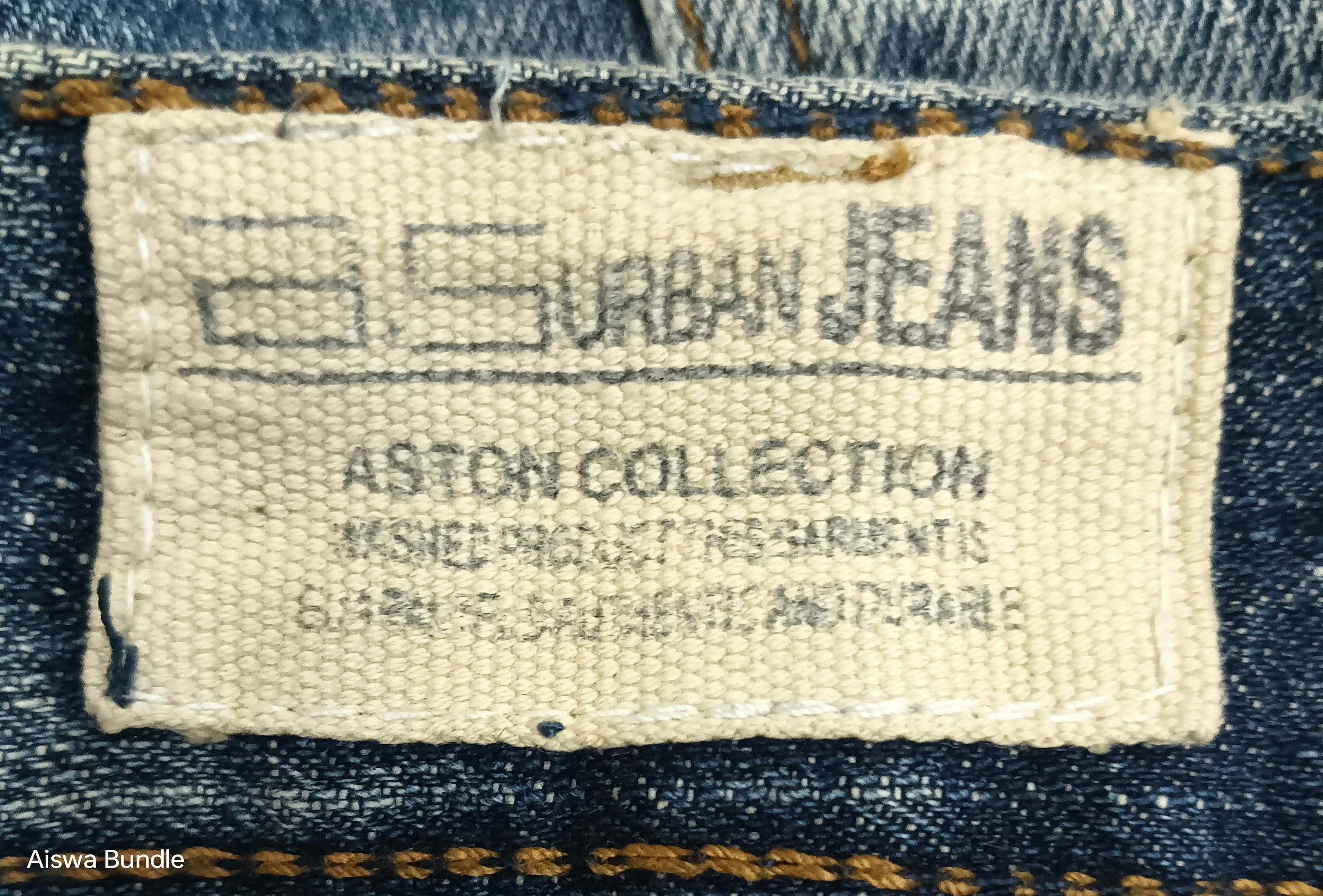 Japanese Brand URBAN JEANS ASTON COLLECTION DISTRESSED DOUBLE WAIST Size US 29 - 12 Thumbnail
