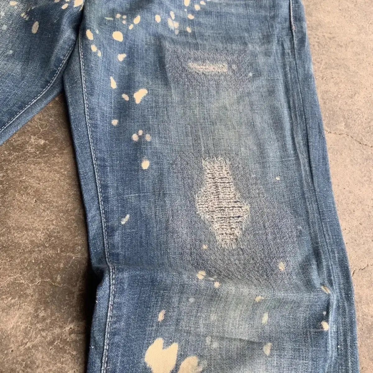 Art Comes First Levis 511 Blue Wash Bleach Jeans Pants Waist 30 Size US 30 / EU 46 - 5 Thumbnail