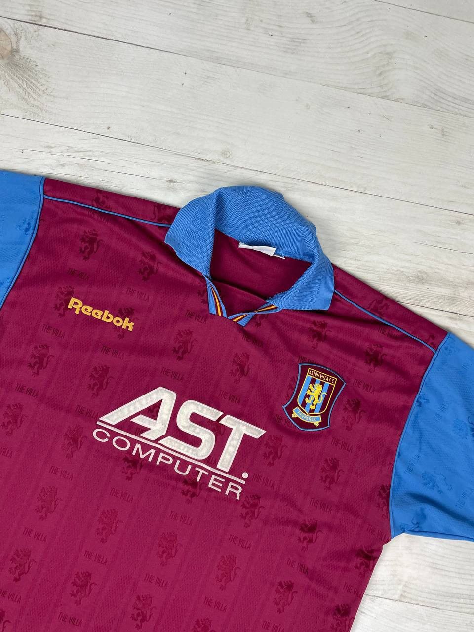 Reebok Reebok Aston Villa 1995 1997 Home Shirt Soccer Jersey Size US XL / EU 56 / 4 - 2 Thumbnail