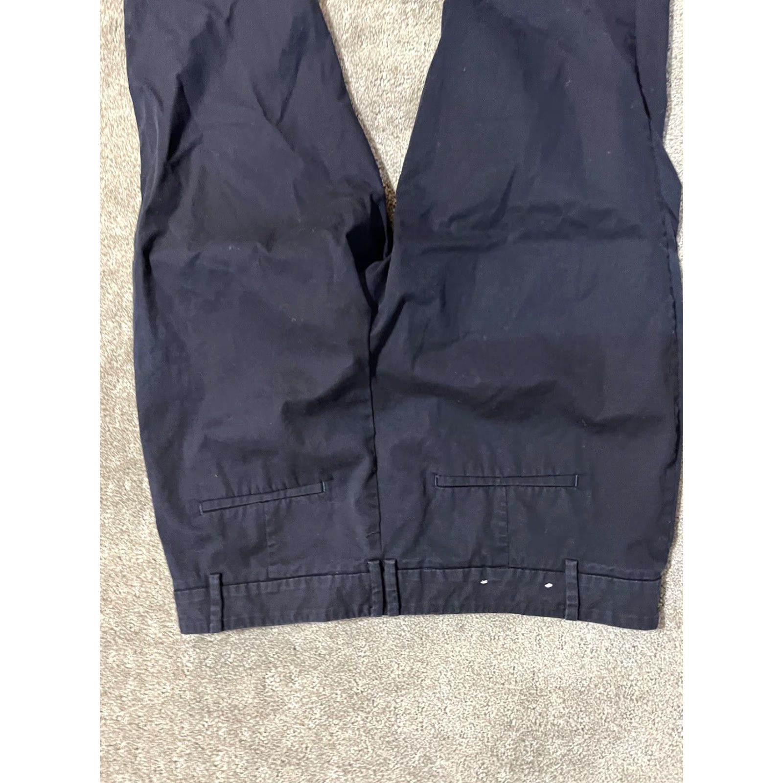 Ann Taylor Ann Taylor Loft Pants Adult 8 Blue Twill Stretch Cropped Classic Preppy Business Casual Womens Size 30" / US 8 / IT 44 - 4 Thumbnail