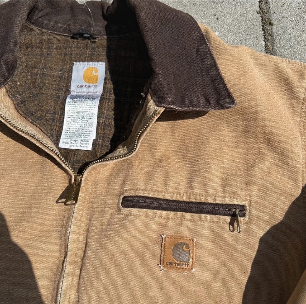 Carhartt detroit camel jacket vintage J97CML