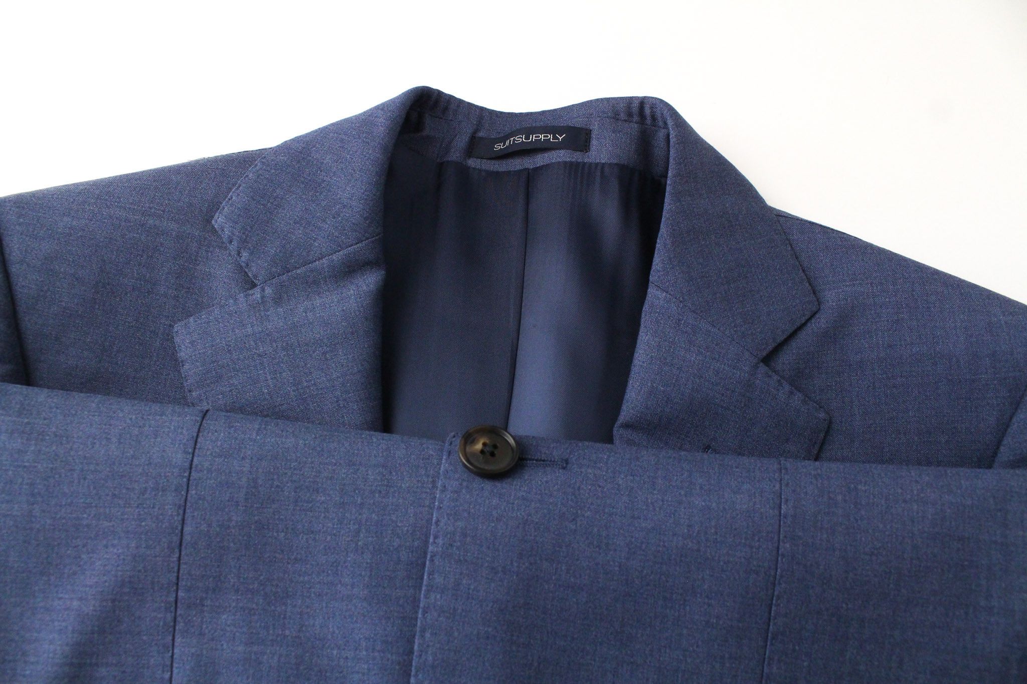 Suitsupply NAPOLI UK32R Blue 2-Piece Traceable Wool S110s 72243 Size 34S - 6 Thumbnail
