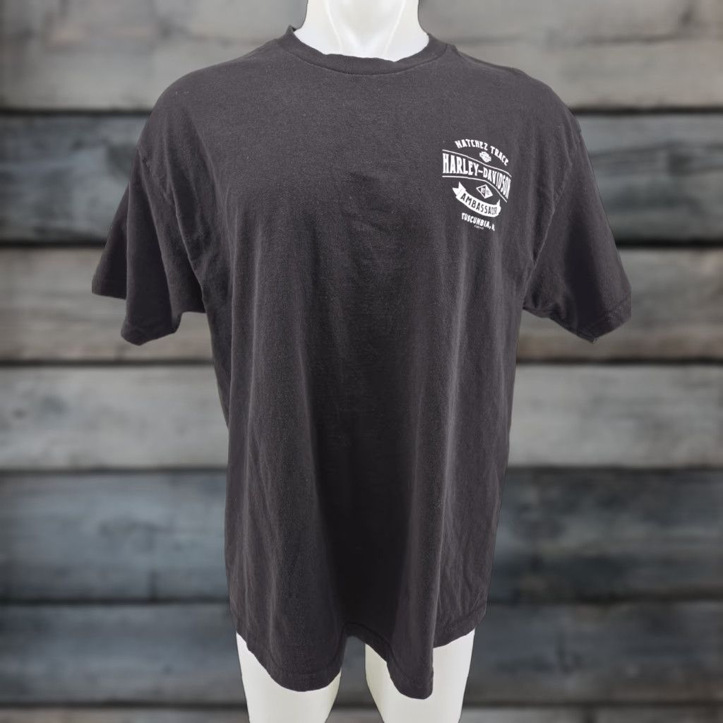 Harley Davidson Harley-Davidson T-Shirt Men XL Black Distressed Logo Size US XL / EU 56 / 4 - 1 Thumbnail