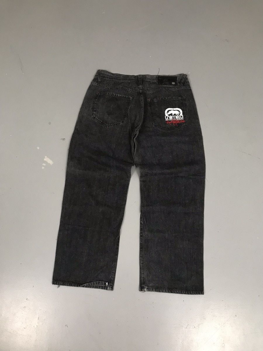 Ecko Unltd. × Vintage Vintage Ecko UNLTD. Baggy fit printed spell out denim Size US 37 - 8 Thumbnail