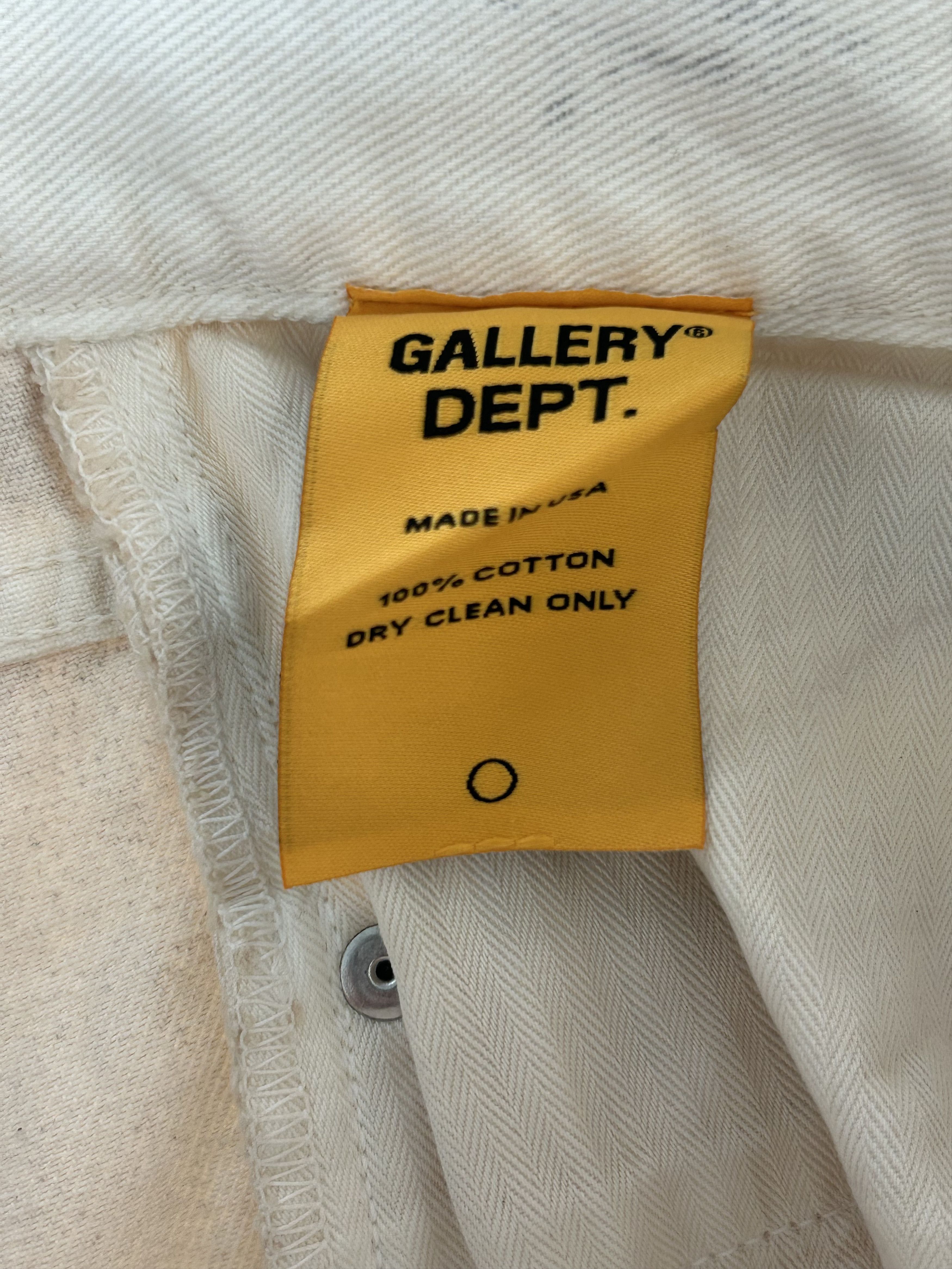 Gallery Dept. Gallery Dept Beige Paint Splatter Distressed Carpenter Pants Size US 34 / EU 50 - 5 Thumbnail