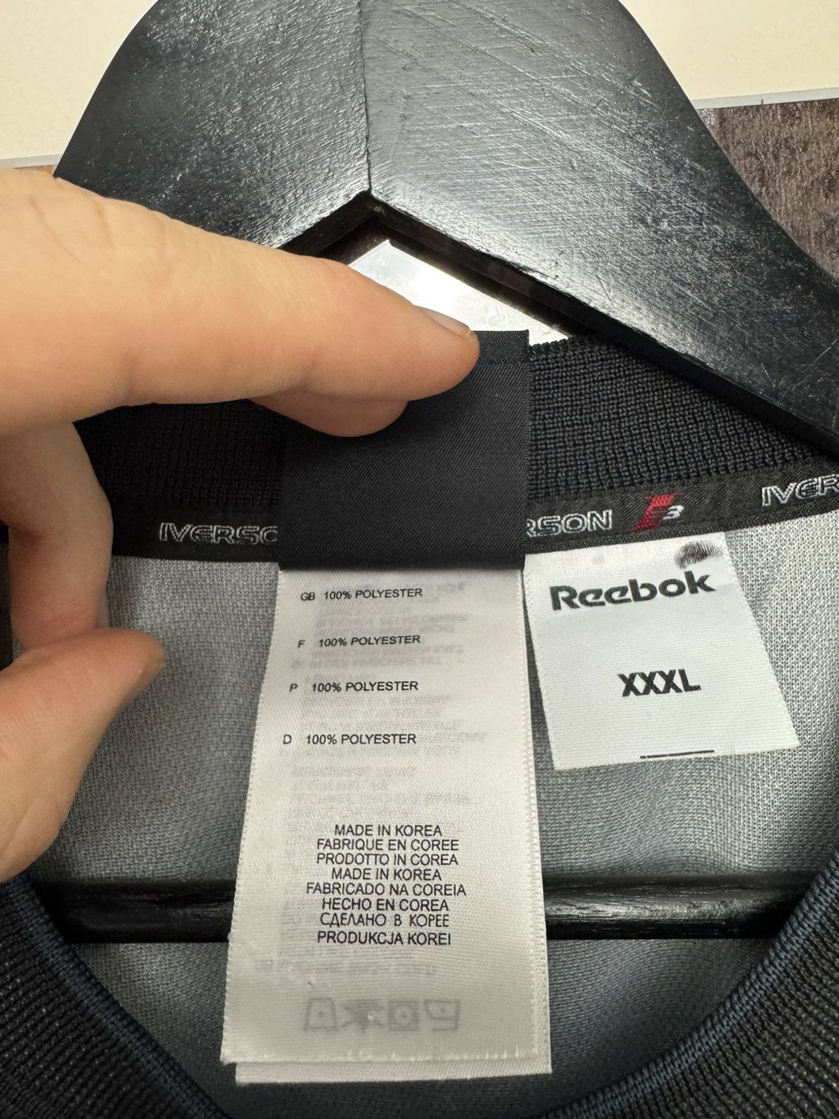 Reebok Reebok Iverson Limited Edition Moto Jersey Vintage Archive Size US XXL / EU 58 / 5 - 10 Thumbnail