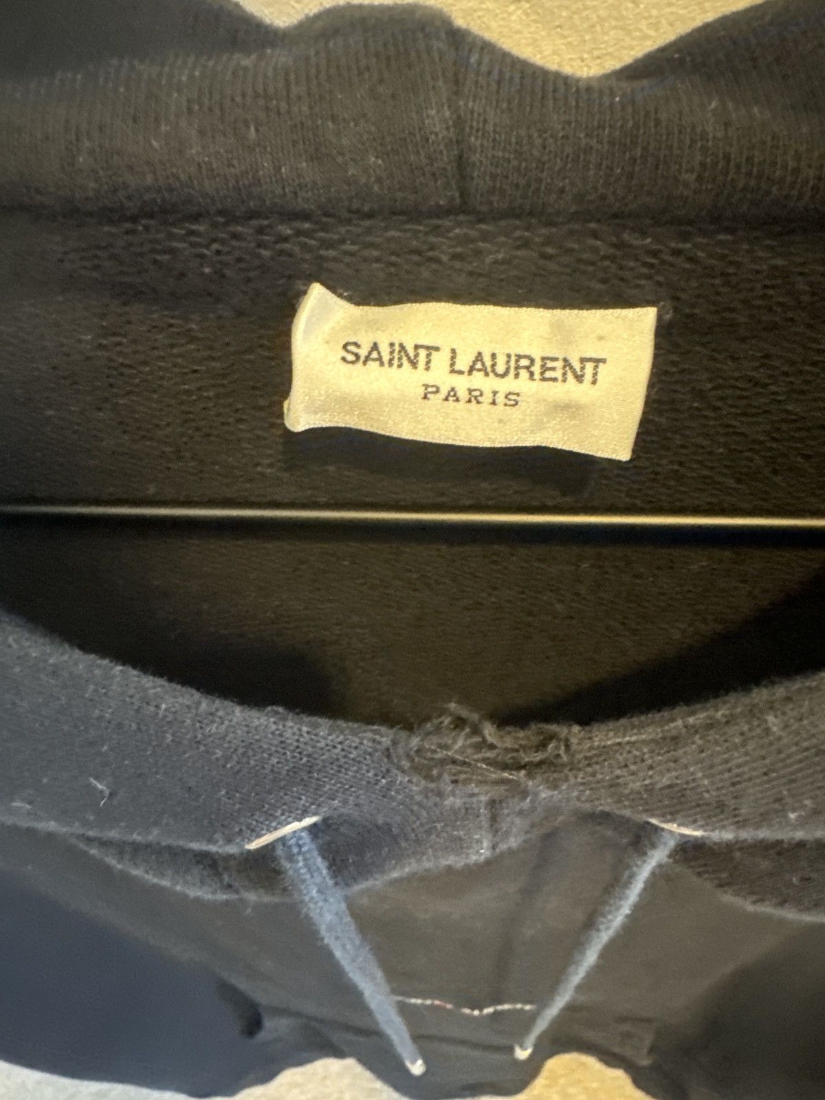 Saint Laurent Paris Saint Laurent black hoodie Size US S / EU 44-46 / 1 - 4 Thumbnail