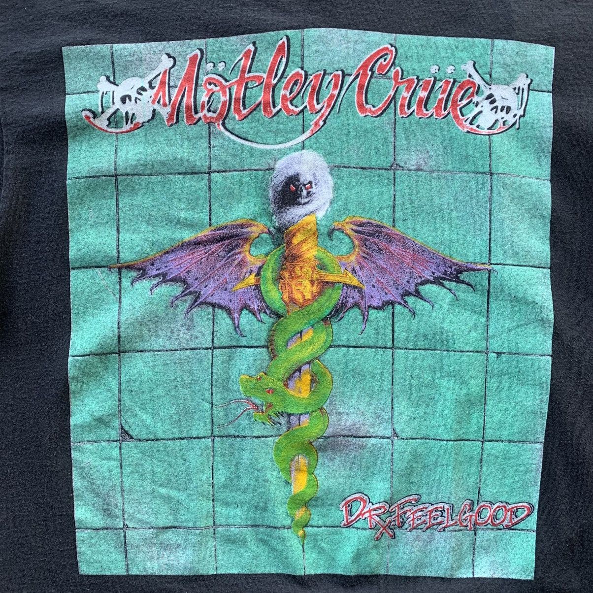 Vintage Vintage Motley Crue band tee 89 90 tour dr feelgood rare Size US XL / EU 56 / 4 - 3 Thumbnail