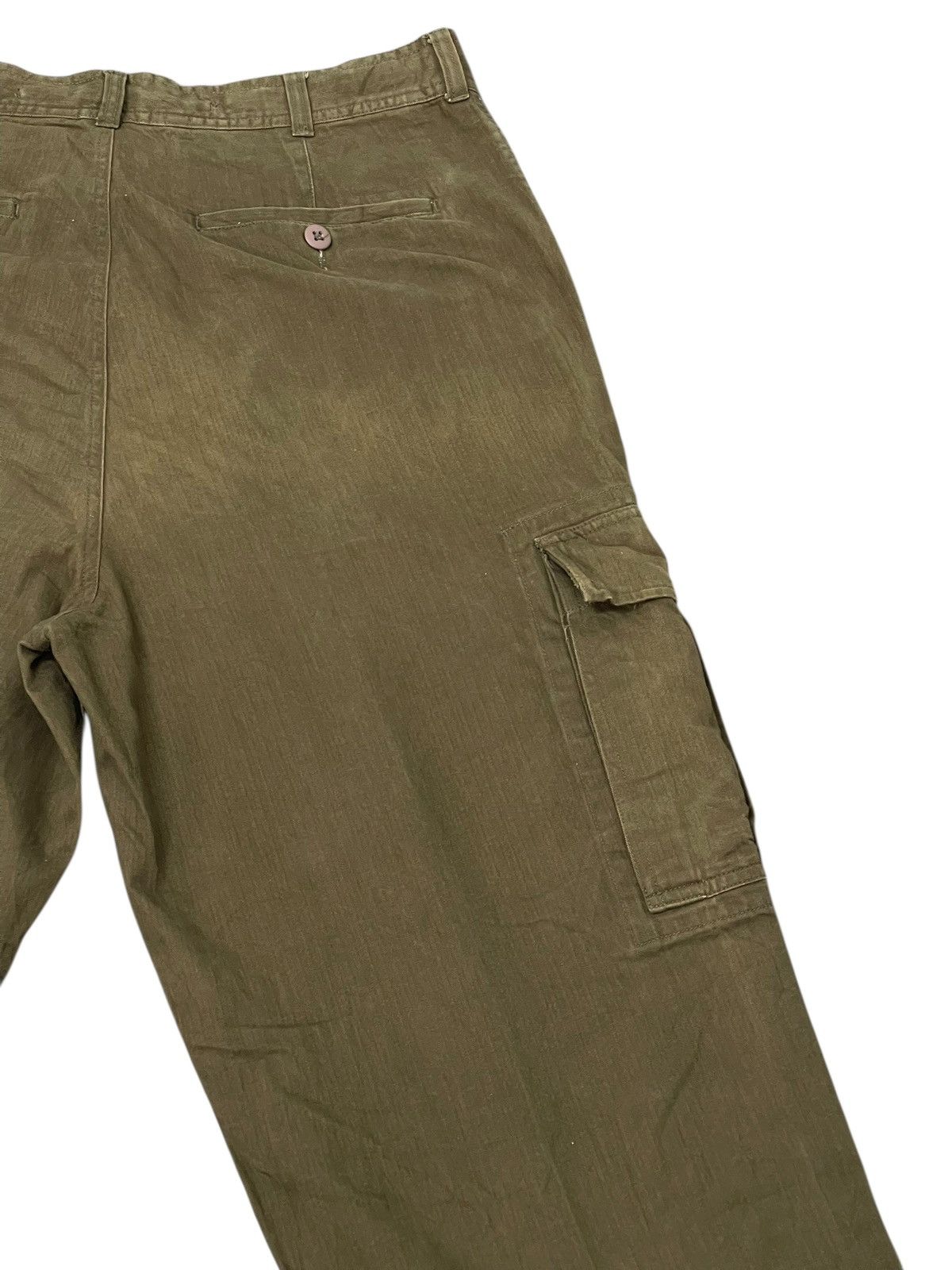 Polo Ralph Lauren Baggy Wide Cargo Polo Ralph Lauren Cargo Herringbones 4🟦0 Size US 35 - 13 Thumbnail