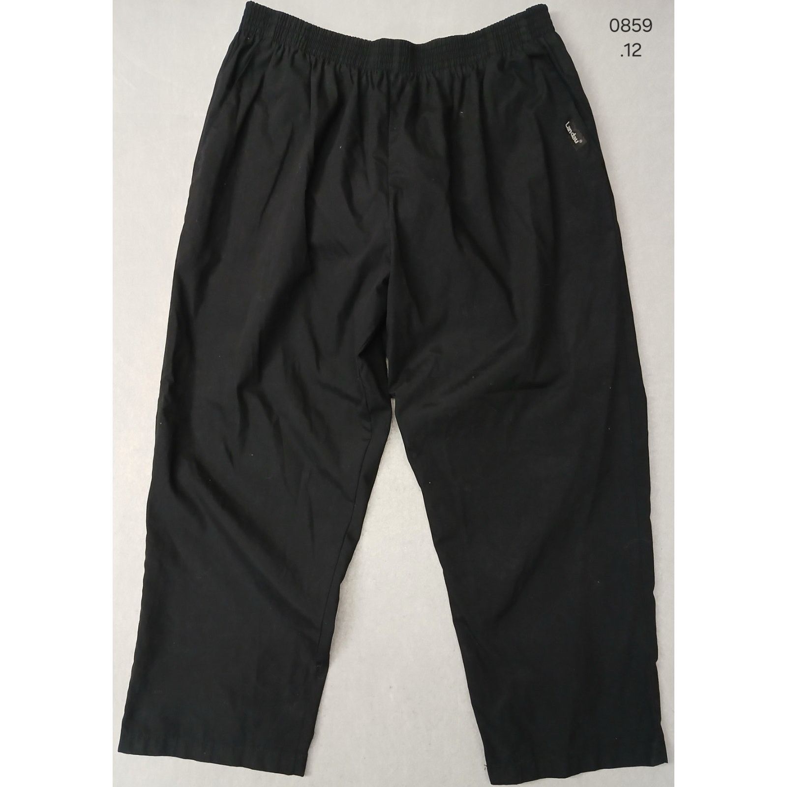 Other Landau (P2X) Women's Black Poly Blend Relaxed Sweatpants Size 32" / US 10 / IT 46 - 1 Thumbnail
