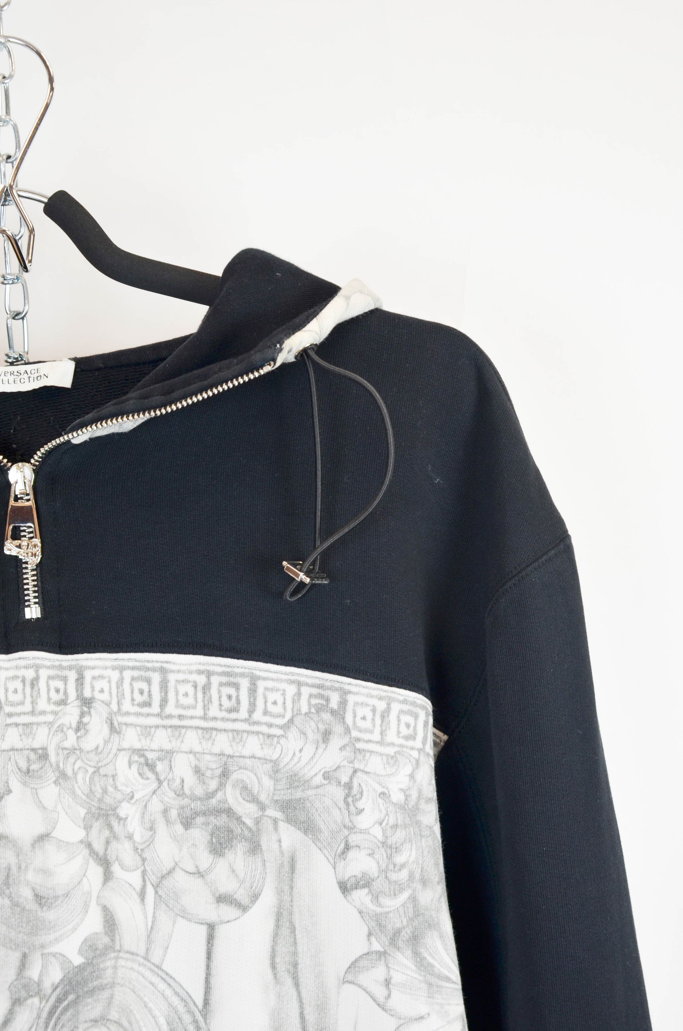 Versace Versace Collection Baroque Print Half-Zip Hoodie – Size L Size US L / EU 52-54 / 3 - 5 Thumbnail
