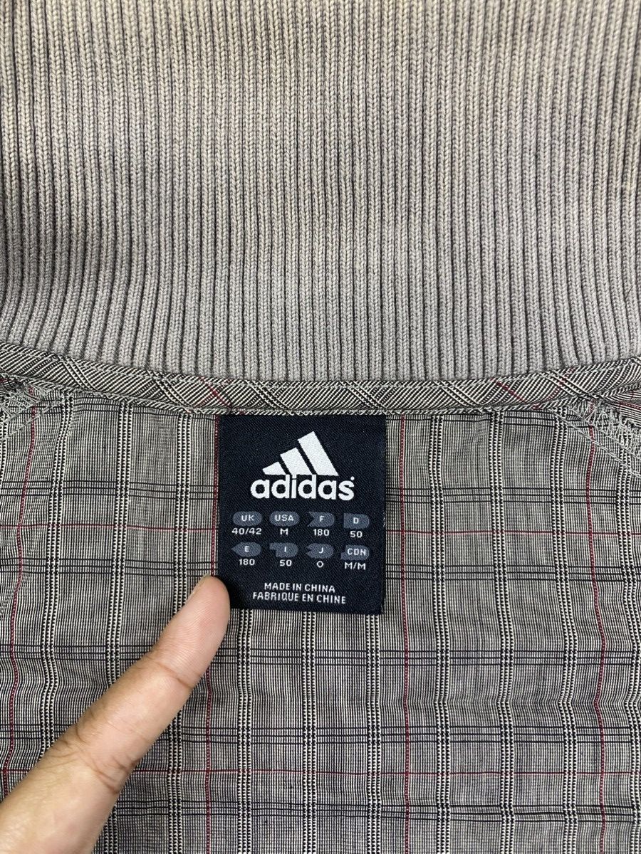 Adidas Adidas Climaproof Beige Plaid Zipper Jacket Size US M / EU 48-50 / 2 - 10 Thumbnail