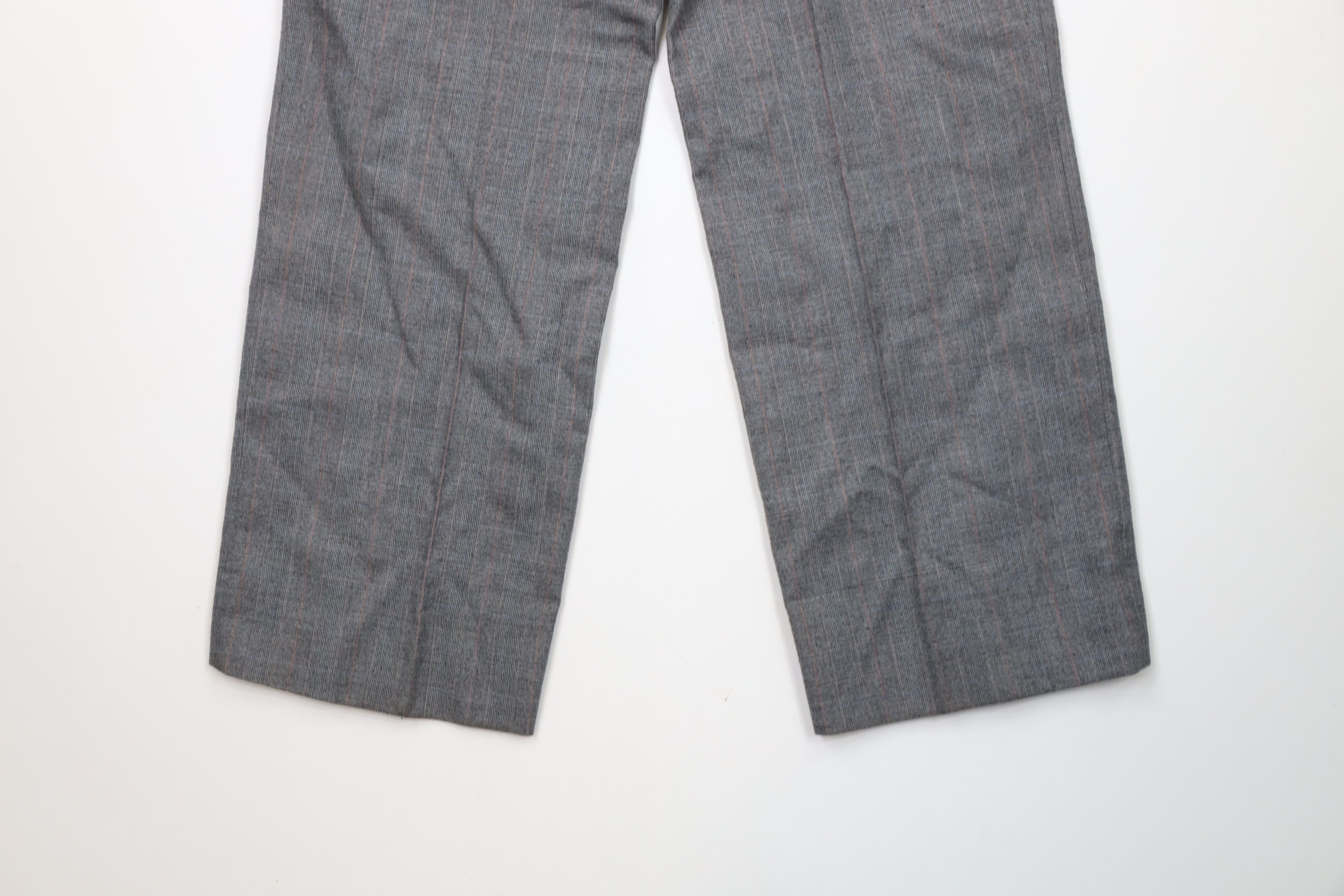 Vintage Vintage 70s Streetwear Wool Blend Wide Leg Chino Pants USA Size US 32 / EU 48 - 13 Thumbnail