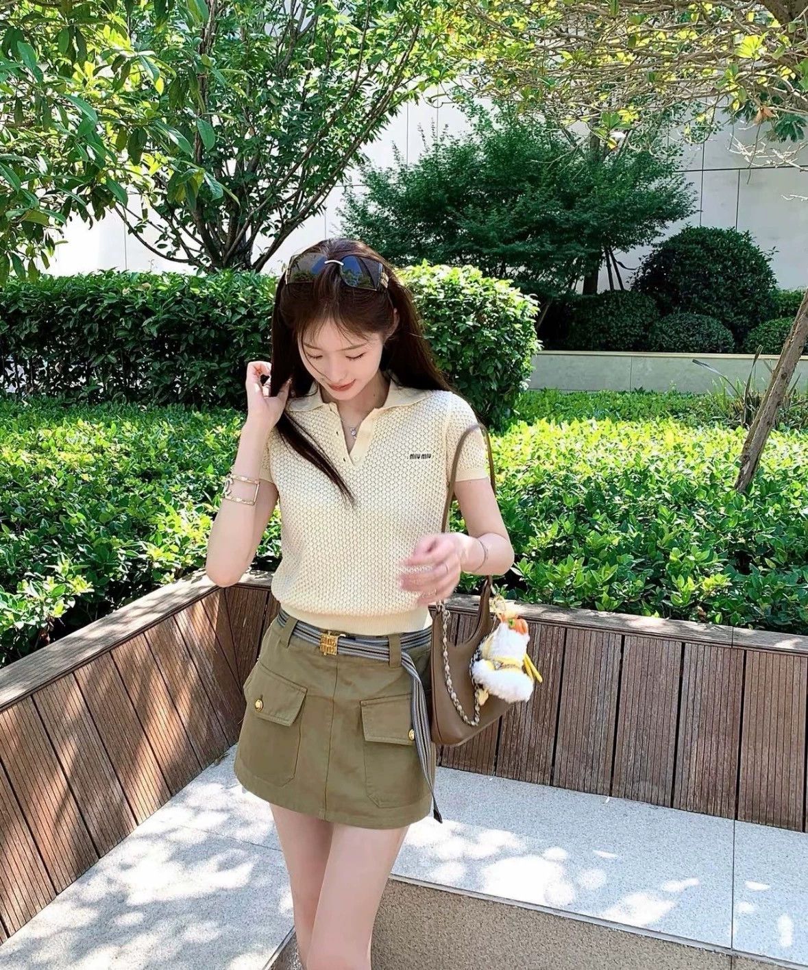 Miu Miu MIU MIU 25 New Workwear Short Skirt (belt film) Size 25" / US 0 / IT 36 - 6 Thumbnail