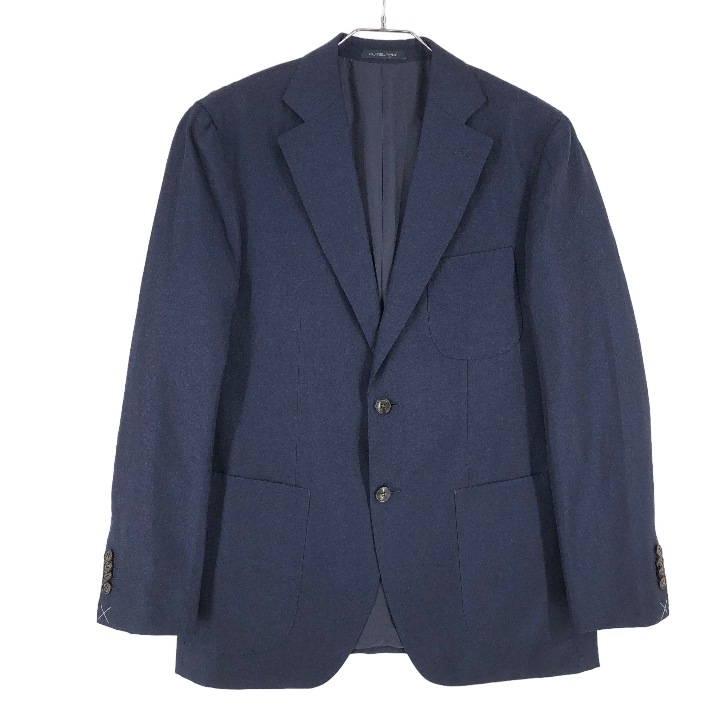 Suitsupply Havana Pleated Wool Linen Blazer Size EU:25; UK:40; US:40S Size 40S - 1 Thumbnail