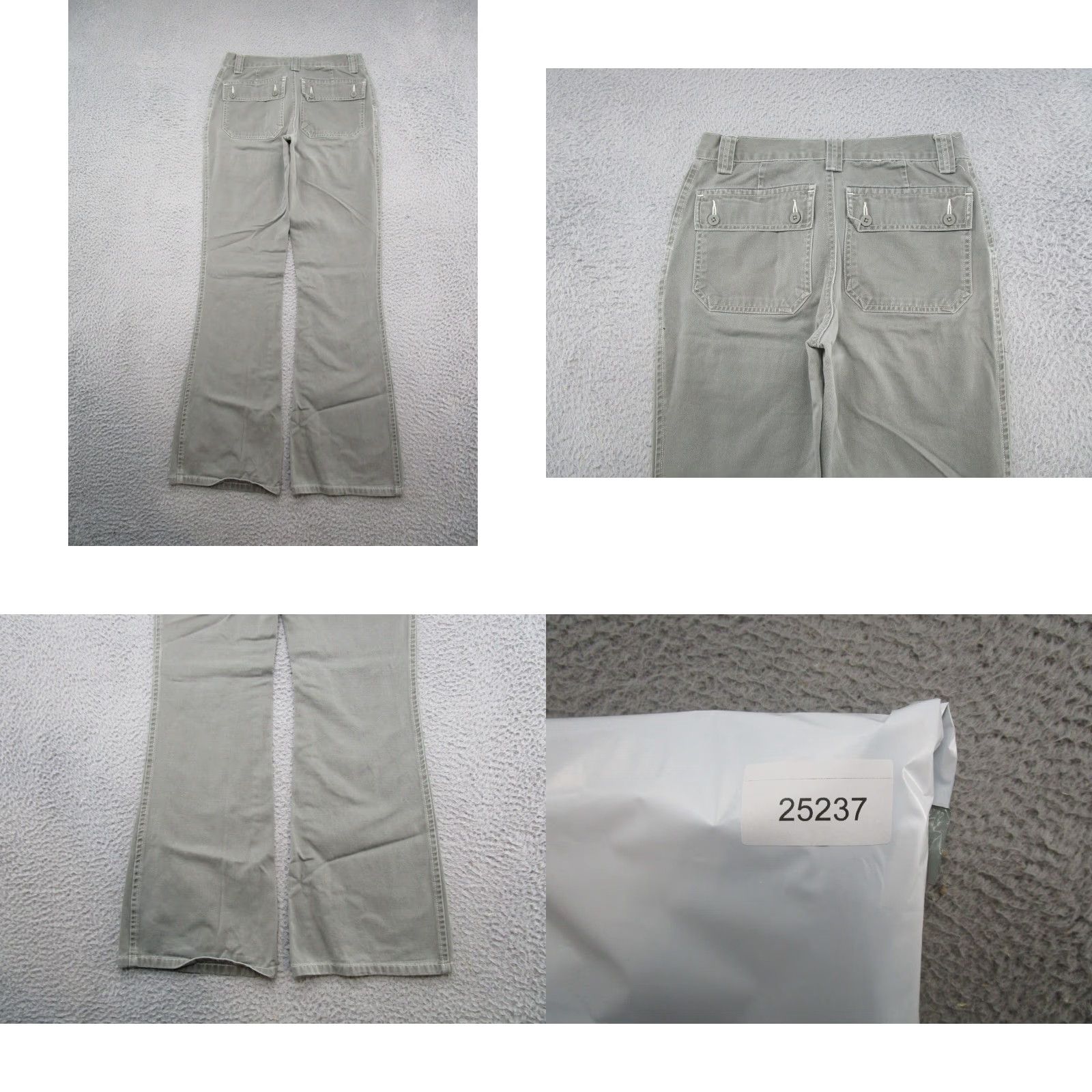American Eagle Outfitters American Eagle Outfitters Cargo Pants Women's Size 2 Green Cotton Blend Bootcut Pockets Drawstring Button Fly Low-Travel Workwear Casual RegularRise Size 26" / US 2 / IT 38 - 9 Thumbnail