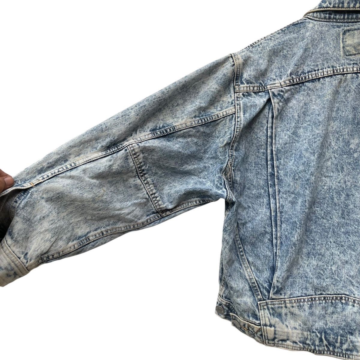 Vintage 💥Vintage Edwin Stone Wash Acid Wash Trucker Denim Jacket Size US M / EU 48-50 / 2 - 8 Thumbnail