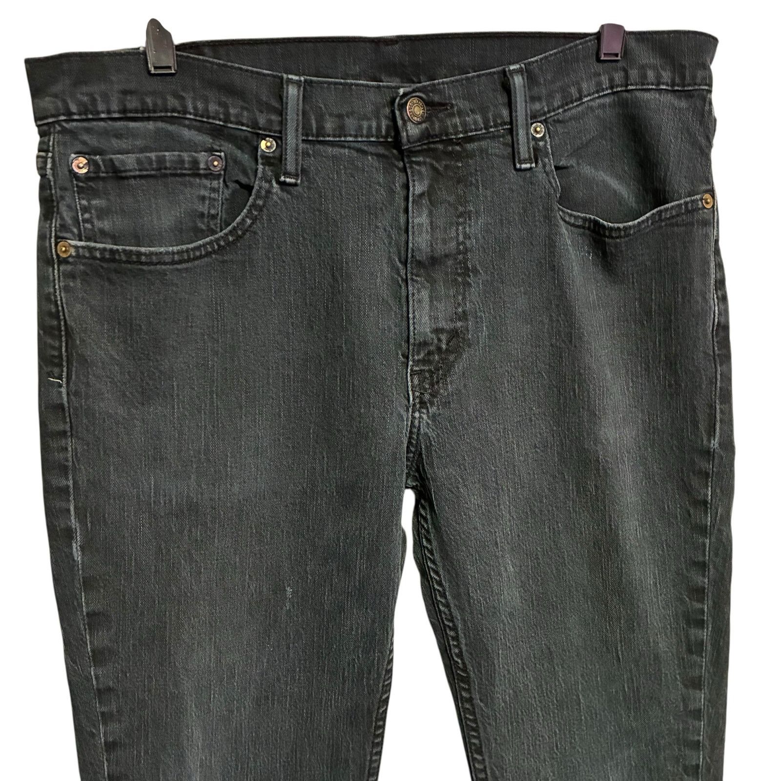 Levi's Levi's Black Straight Leg Jeans Mens Size 36 x 30 Size US 36 / EU 52 - 2 Thumbnail