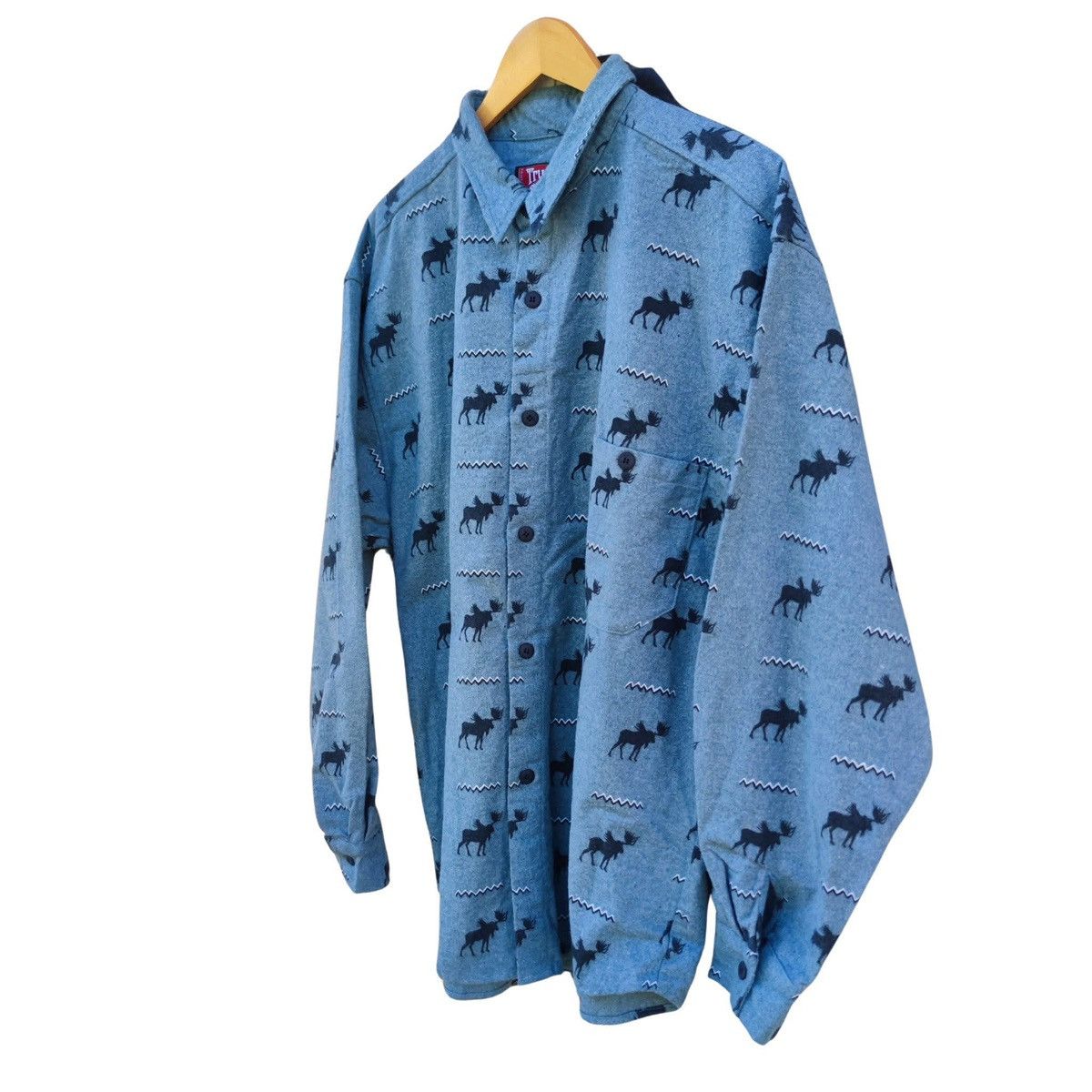 Vintage Vintage True Grit Gray Midweigh Moose Flannel Shir Size US XL / EU 56 / 4 - 6 Thumbnail