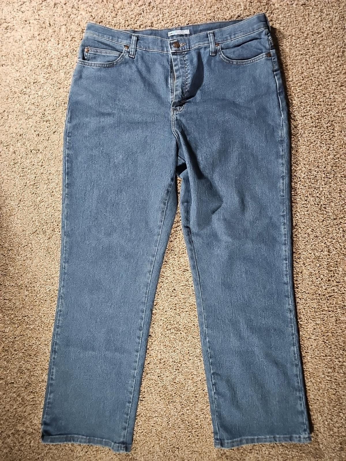 Lee Lee Relaxed Fit 18M Jeans Size 40" / US 18 - 1 Thumbnail