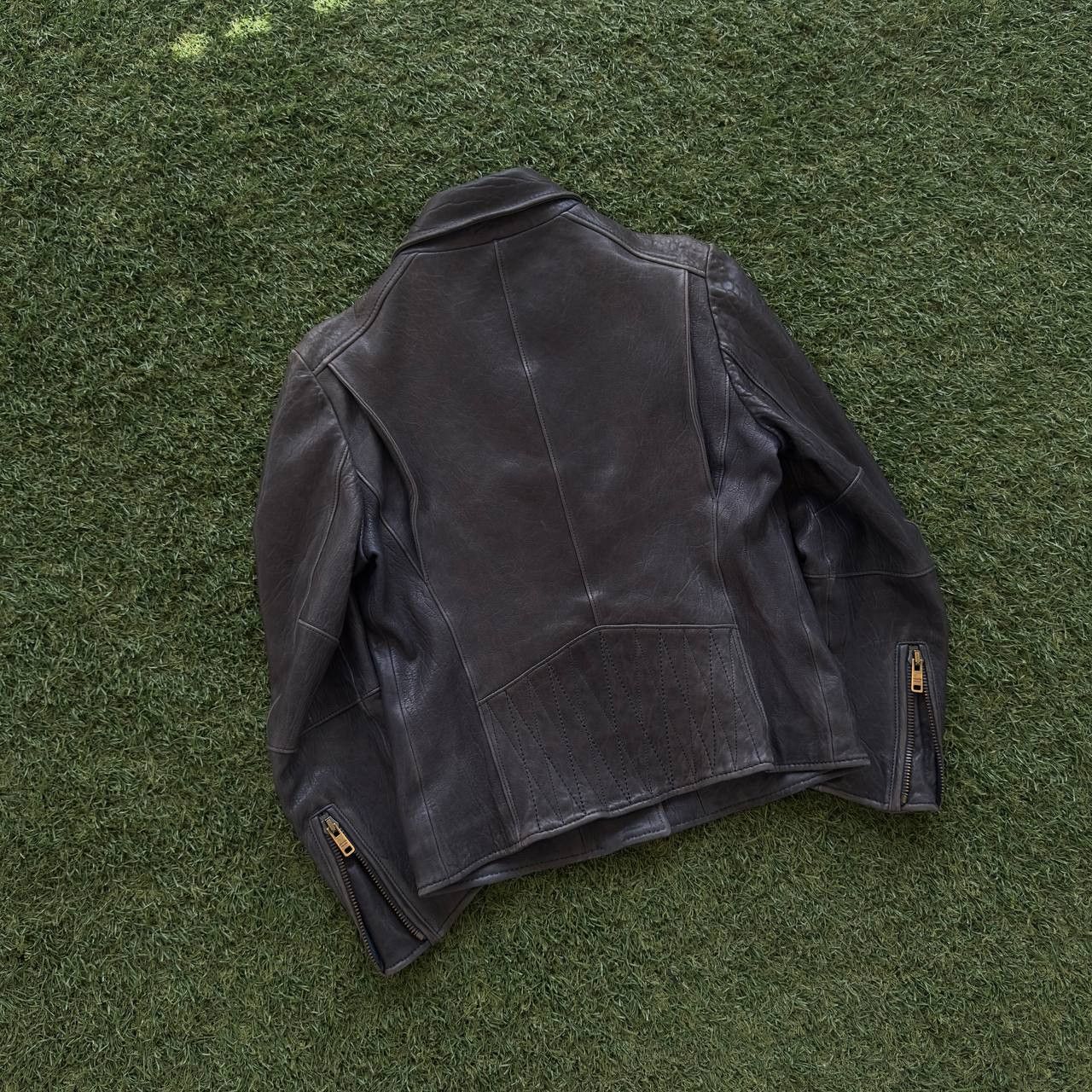Prada PRADA F/W 2013 BIKER LAMBSKIN LEATHER JACKET RARE ARCHIVE Size M / US 6-8 / IT 42-44 - 4 Thumbnail
