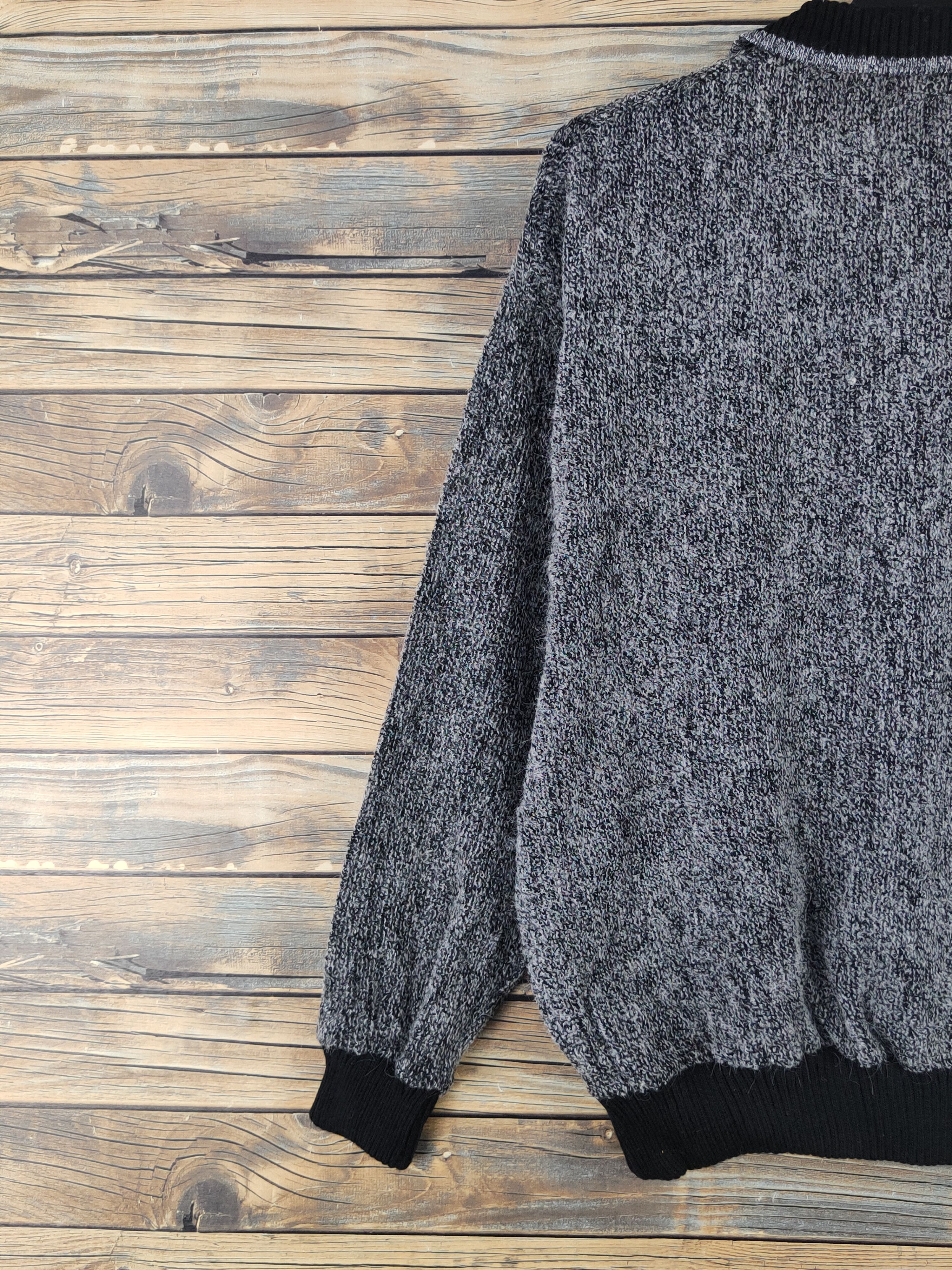 Homespun Knitwear Inter Classic Black Wool Knitwear Sweatshirts #W1822 Size US L / EU 52-54 / 3 - 8 Thumbnail