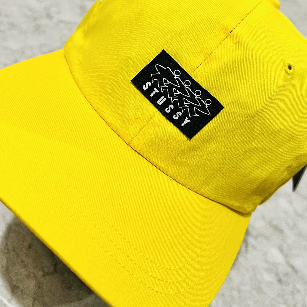 Stussy × Vintage STUSSY SURFMAN CAP YELLOW Size ONE SIZE - 1 Thumbnail