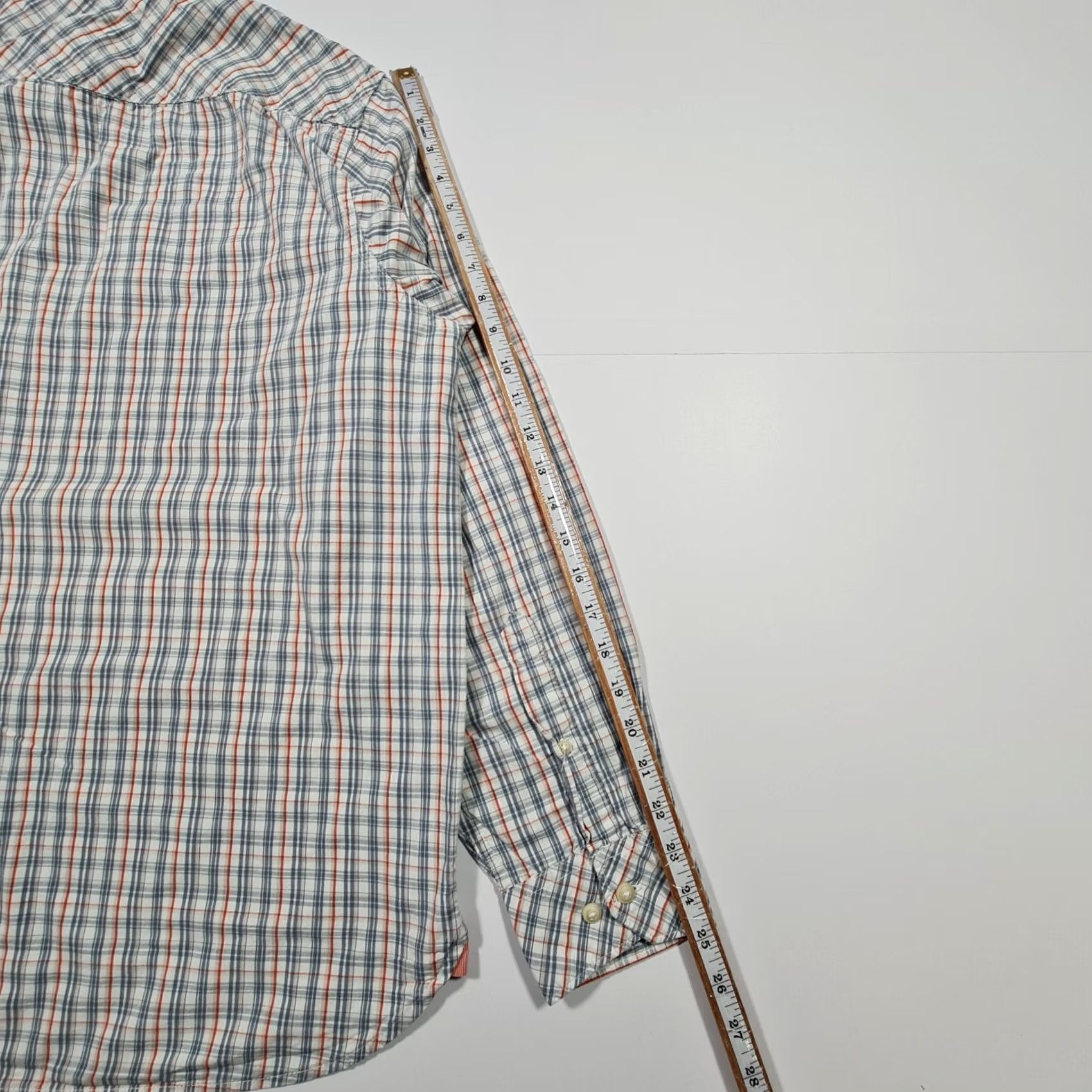 Wrangler Wrangler Shirt Mens XL Blue Check Long Sleeve Regular Fit Cotton Button Size US XL / EU 56 / 4 - 8 Thumbnail