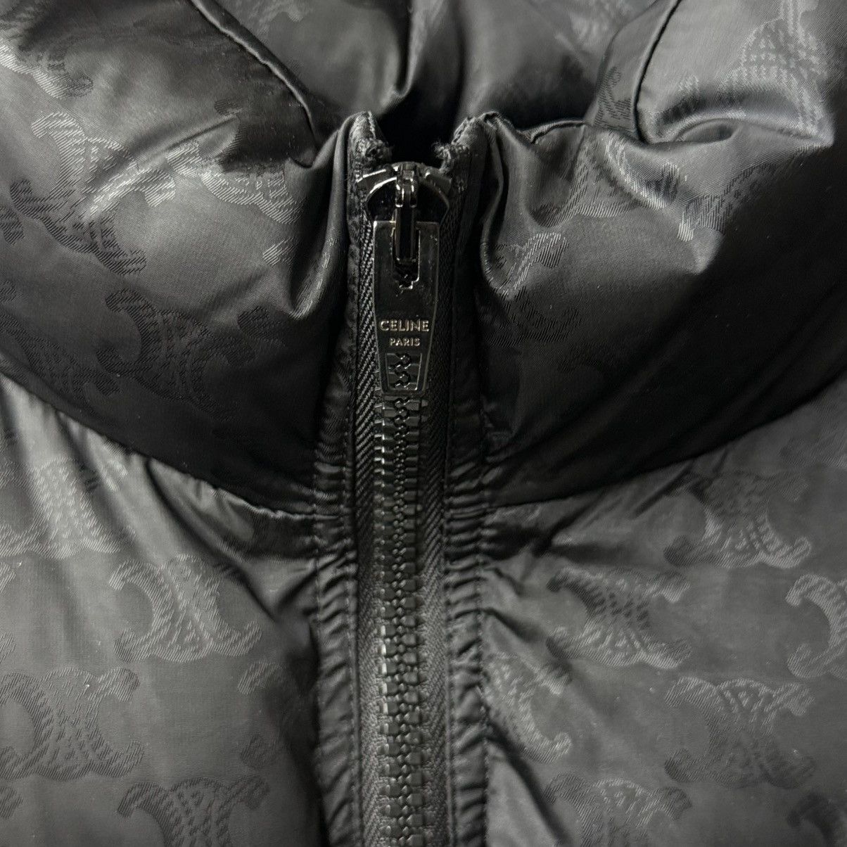 Celine Monogram Jacquard Puffer Jacket