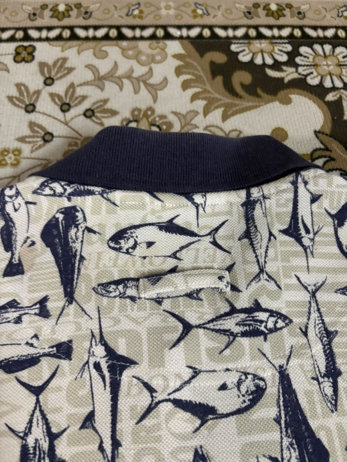 Columbia × Japanese Brand × Vintage Vintage Columbia Full Print Fish Polo Tee Size US XL / EU 56 / 4 - 5 Thumbnail
