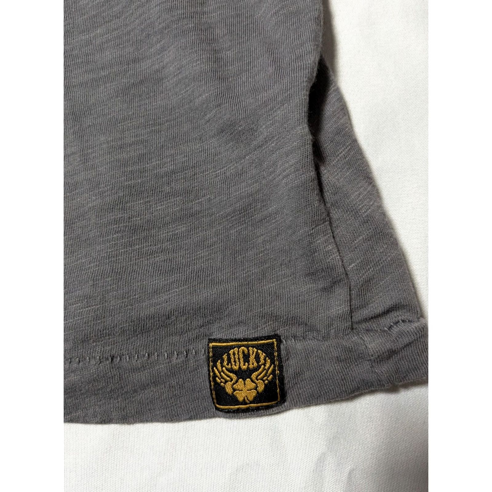 Lucky Brand LUCKY BRAND Men 2XL Gray Cotton Long Sleeve T-Shirt Size US XXL / EU 58 / 5 - 6 Thumbnail