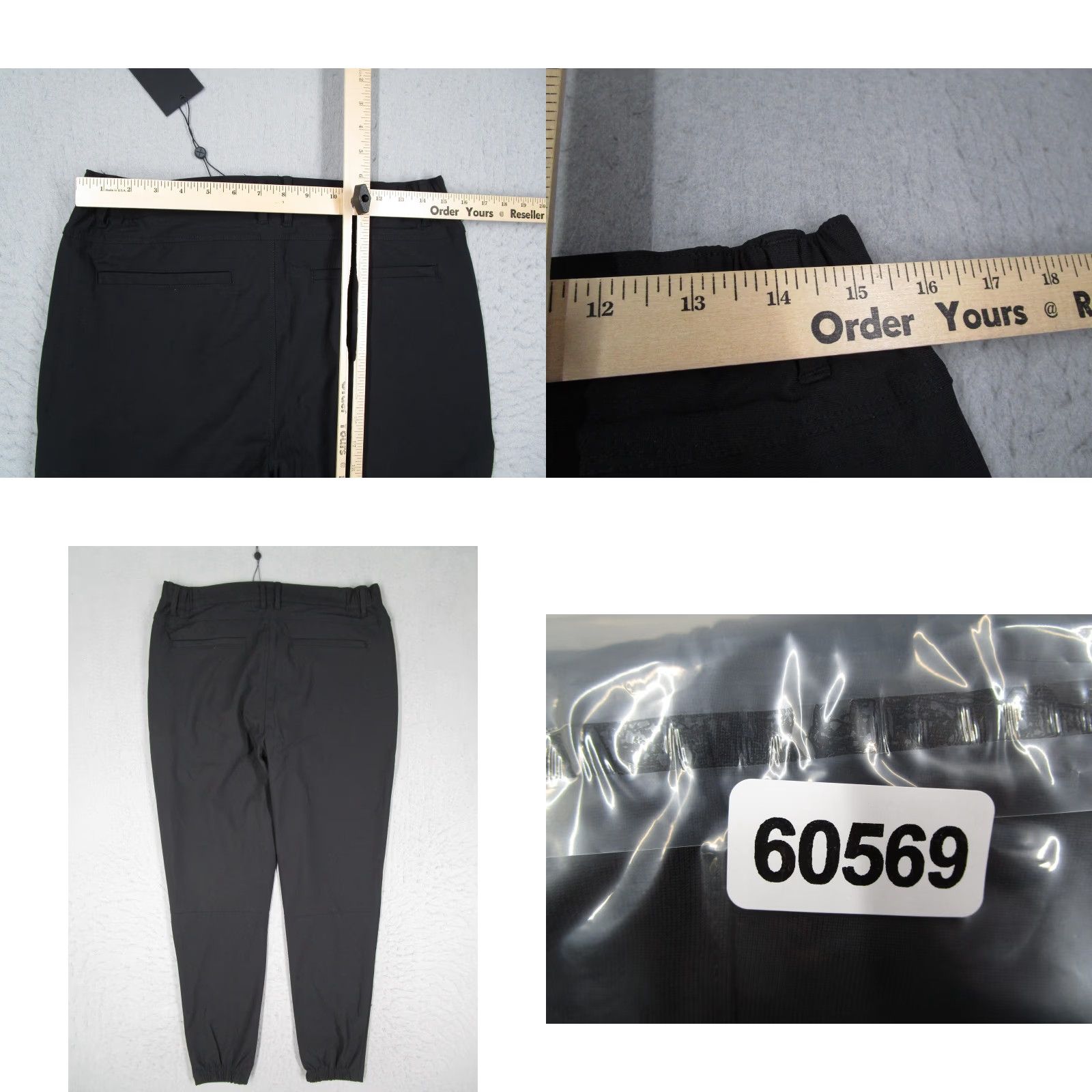 Cuts Cuts Ace Jogger Pants Mens Medium Black Polyester Elastic Cuff Casual Stretch Size US 31 - 8 Thumbnail