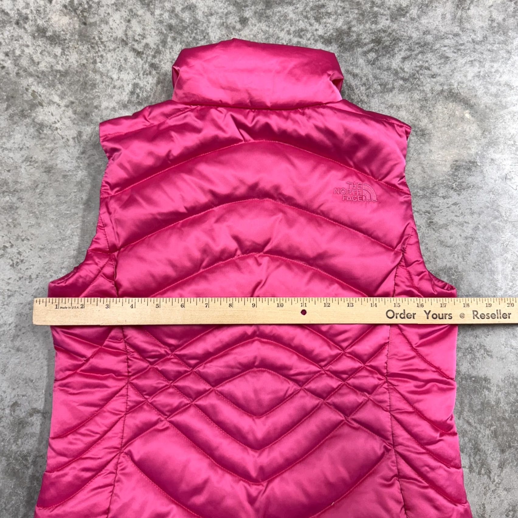 The North Face The North Face Vest Womens XS Pink 550 Down Quilted Puffer Insulated Outdoor Vest Womens XS Pink Quilted Down Insulated Puffer Outdoor Size XS / US 0-2 / IT 36-38 - 6 Thumbnail
