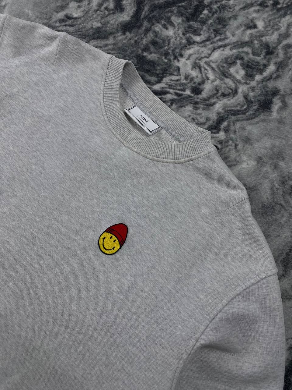 AMI AMI x Smiley Sweatshirt Men Size XL Gray Size US XL / EU 56 / 4 - 4 Thumbnail