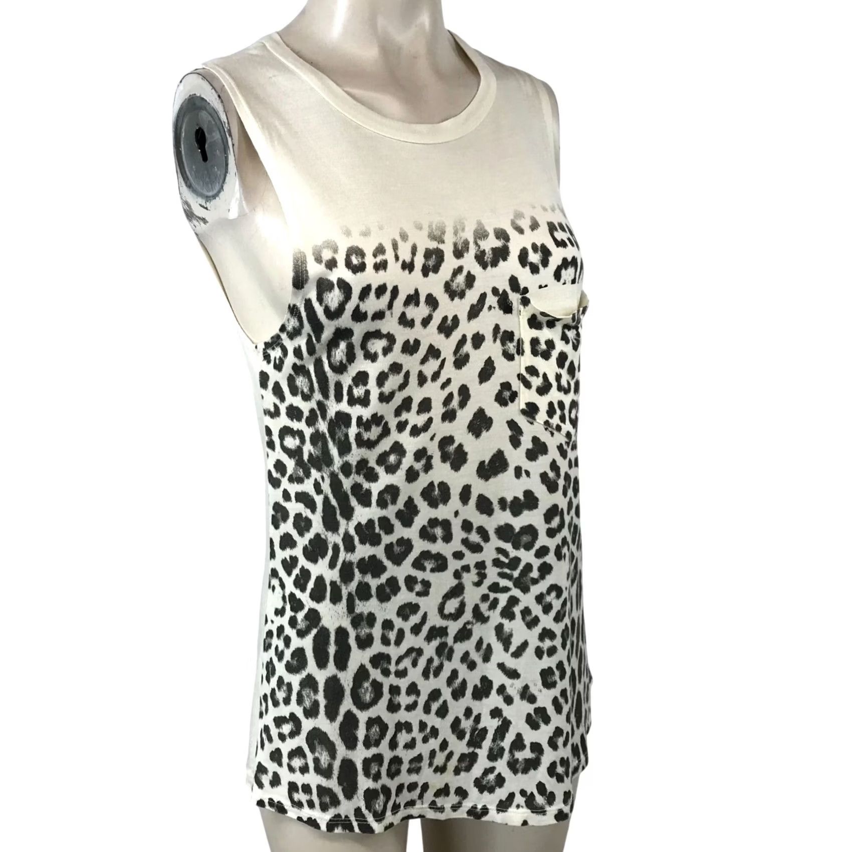Haute Hippie HAUTE HIPPEE Tank Womens XS Sleeveless Cheetah Modal Cream Size XS / US 0-2 / IT 36-38 - 2 Thumbnail