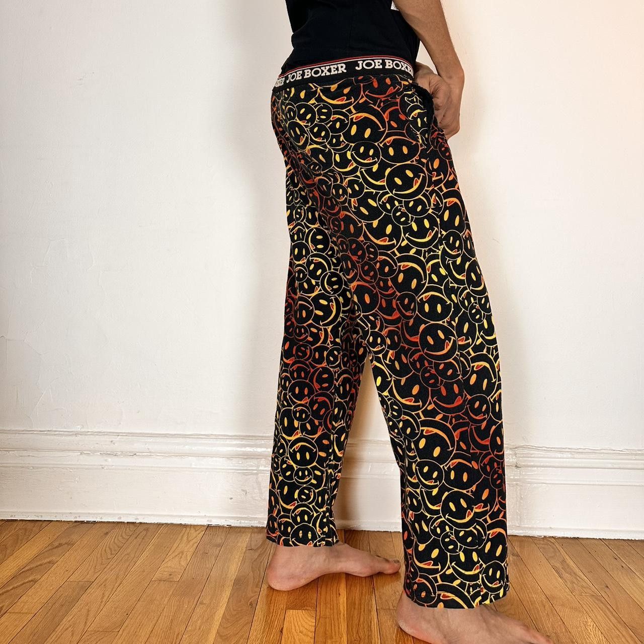 Joe Boxer JOE BOXER BLACK OMBRÉ SMILING FACE COTTON LOUNGE PANTS _ XL Size US 36 / EU 52 - 4 Thumbnail