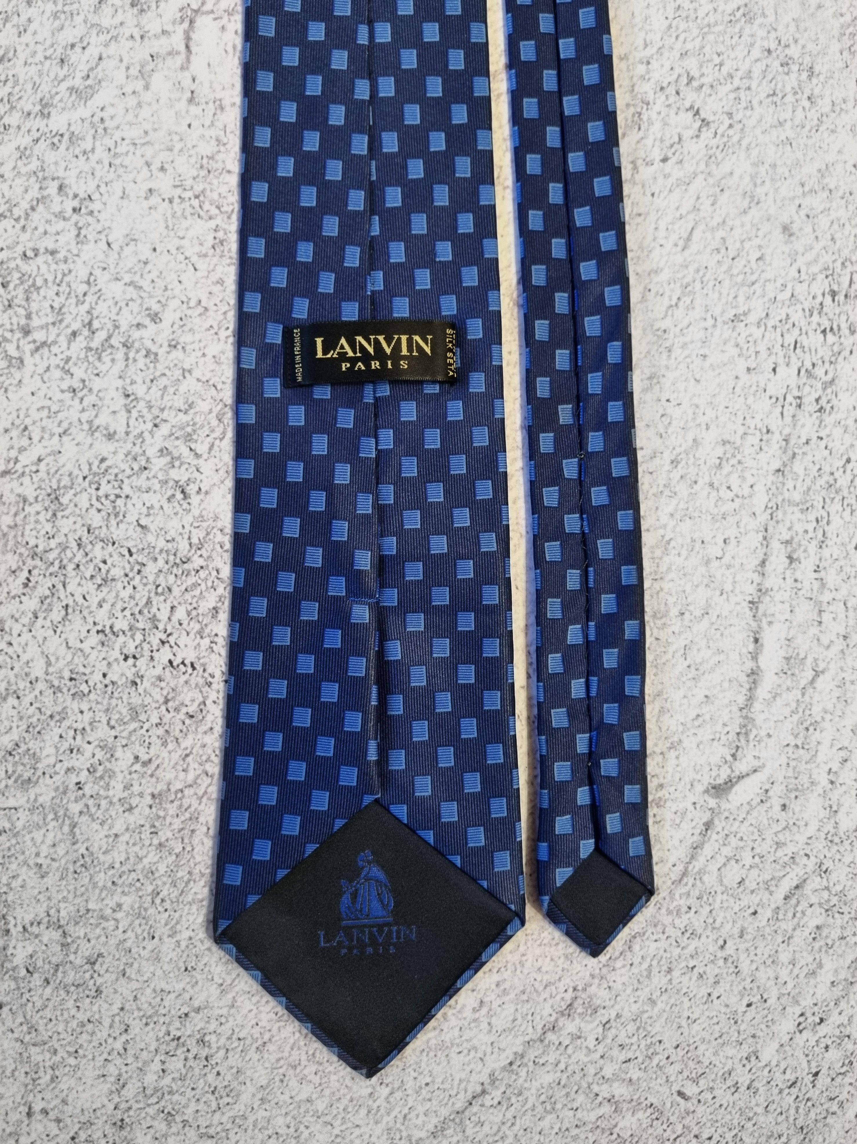 Lanvin Vintage Lanvin Paris Silk Tie Size ONE SIZE - 4 Thumbnail