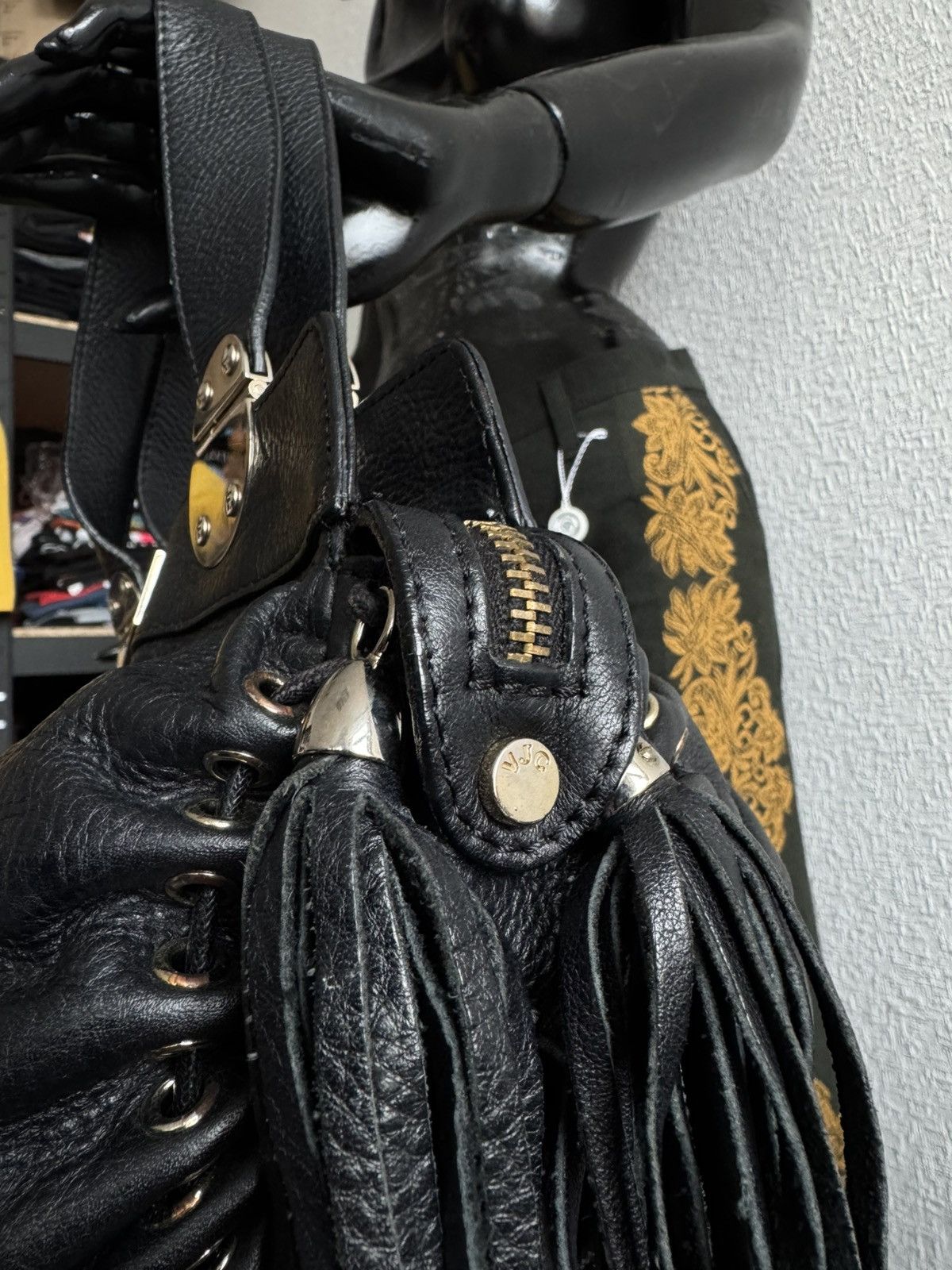 Versace Jeans Couture × Vintage ⚫️Luxury leather VERSACE JEAN mini wmns bag Size ONE SIZE - 5 Thumbnail