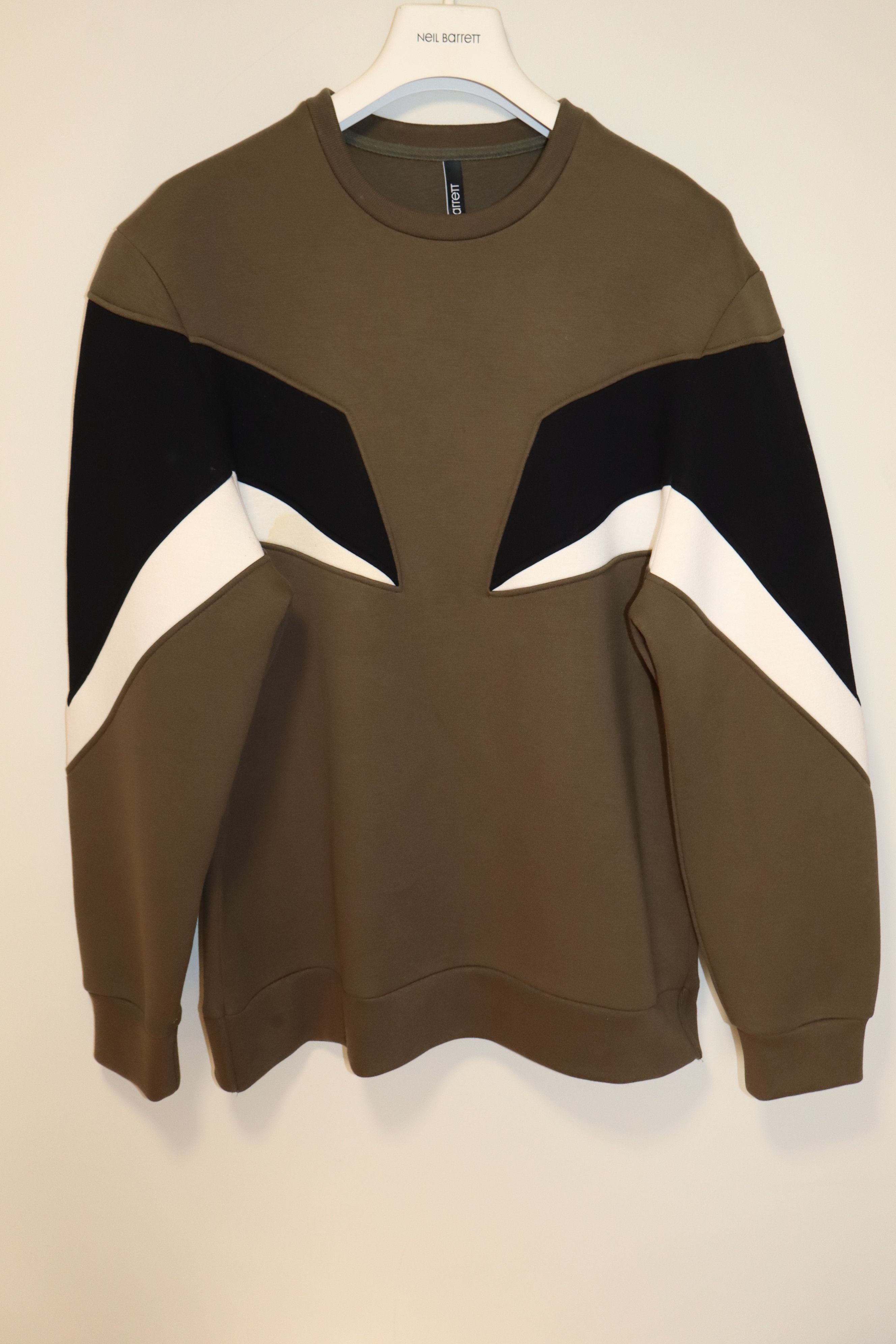 Neil Barrett Neoprene geometric sweatshirt Size US L / EU 52-54 / 3 - 1 Thumbnail