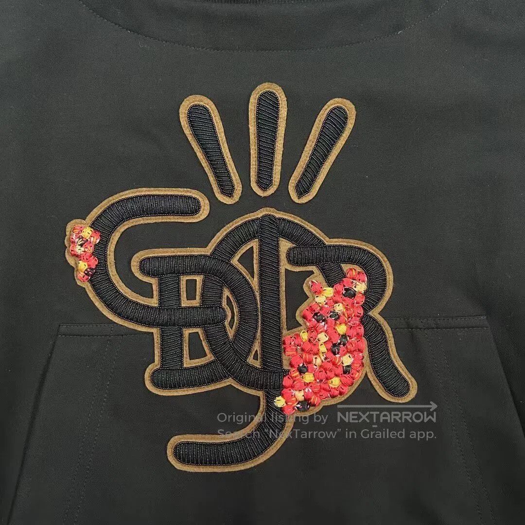 Dior Dior Black Two-in-One Look Beaded Embroidery Sweatshirt| Size US S / EU 44-46 / 1 - 5 Thumbnail
