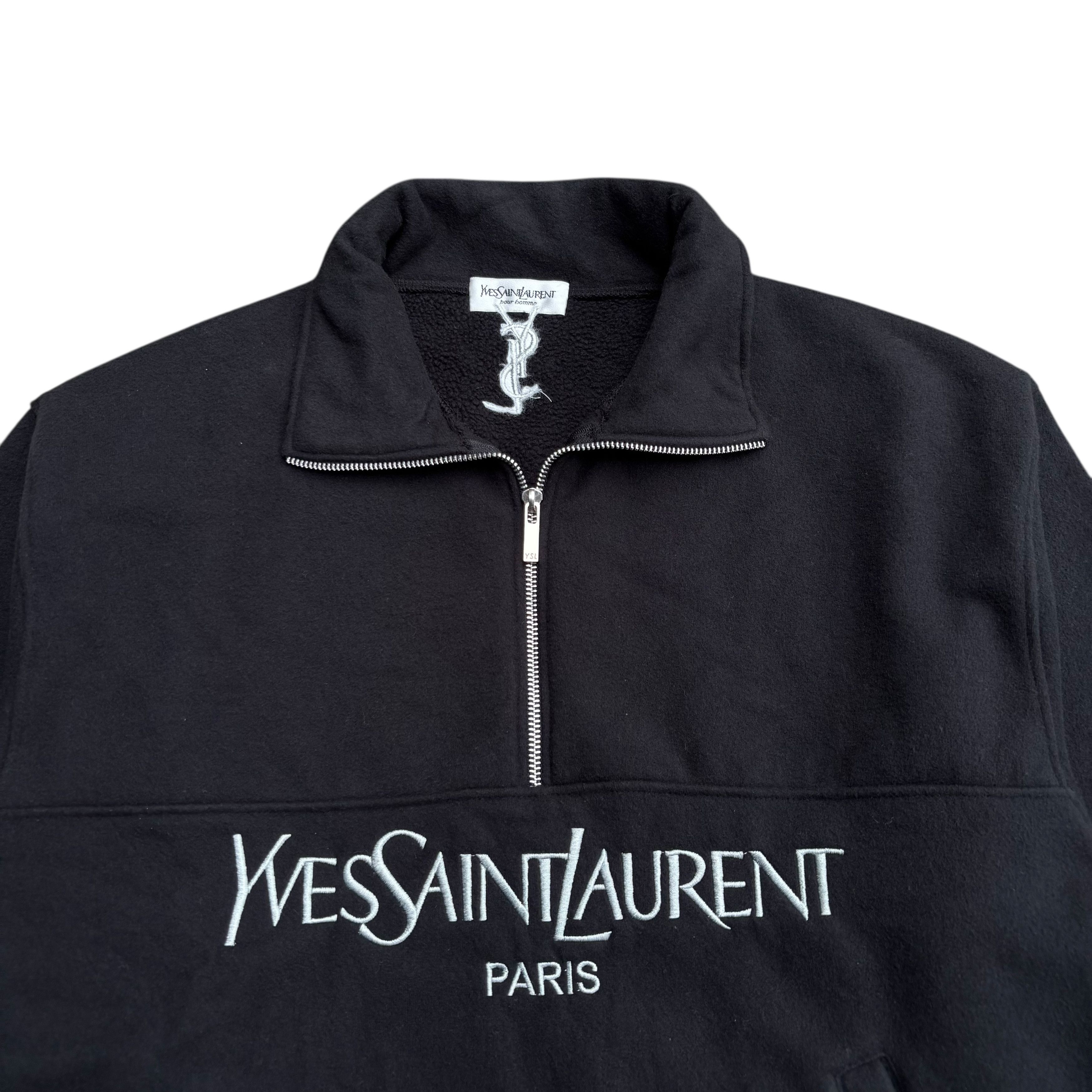 Yves Saint Laurent Vintage Yves Saint Laurent Half Zip Jacket Size US L / EU 52-54 / 3 - 5 Thumbnail