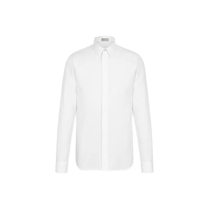 Dior Dior SS23 White Long Sleeve Button-Up Shirt 0079 Size US M / EU 48-50 / 2 - 1 Thumbnail