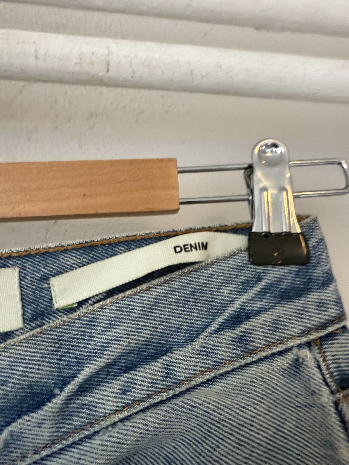 Off-White Blue Denim Jeans Distressed Hem Gradient Fade Size US 26 / EU 42 - 6 Thumbnail