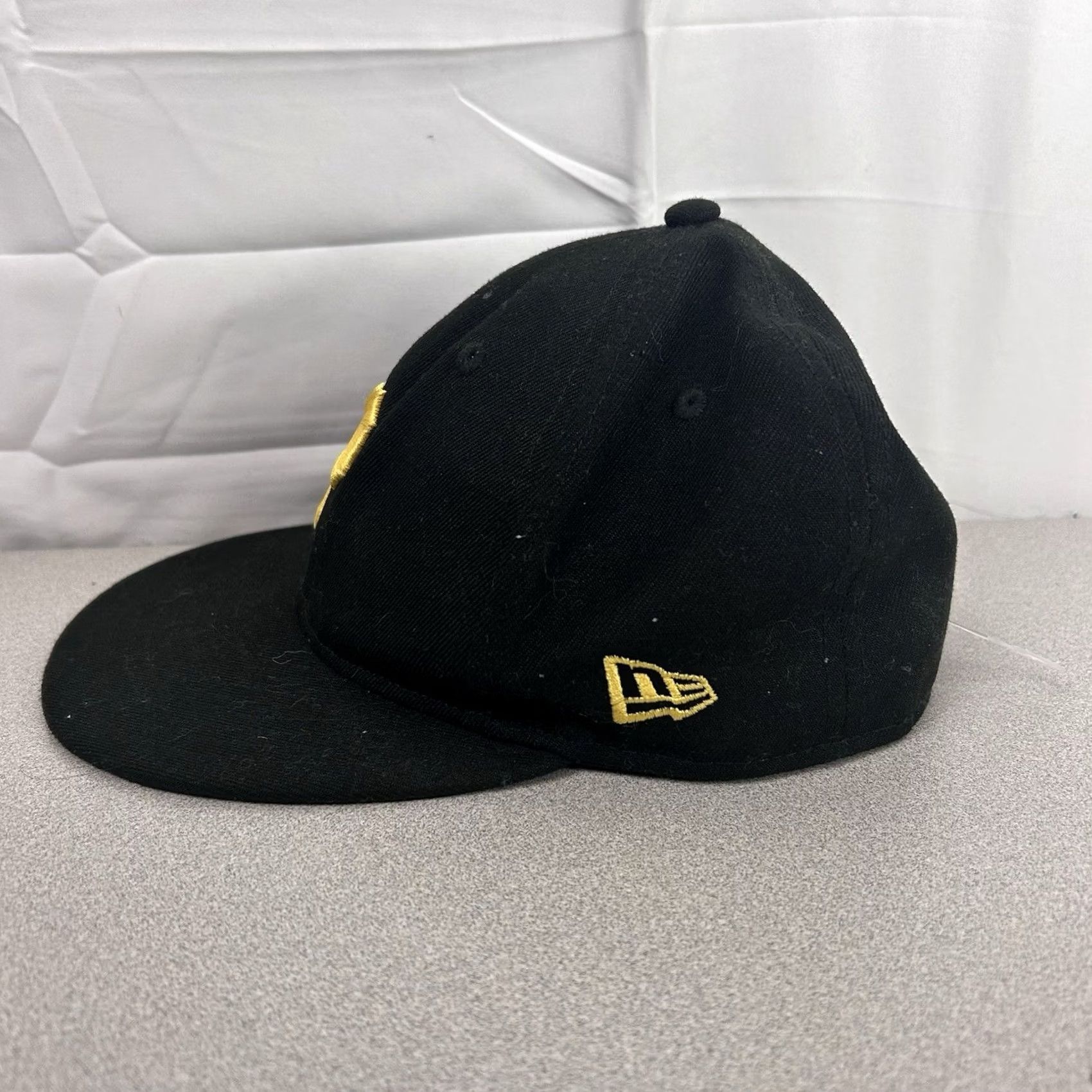 New Era New Era Pittsburgh Pirates MLB On Field Hat Fitted 7 1/8 Black Adults Men Baseball Cap Sports Classic Polyester Black 7 1/8 Size ONE SIZE - 3 Thumbnail