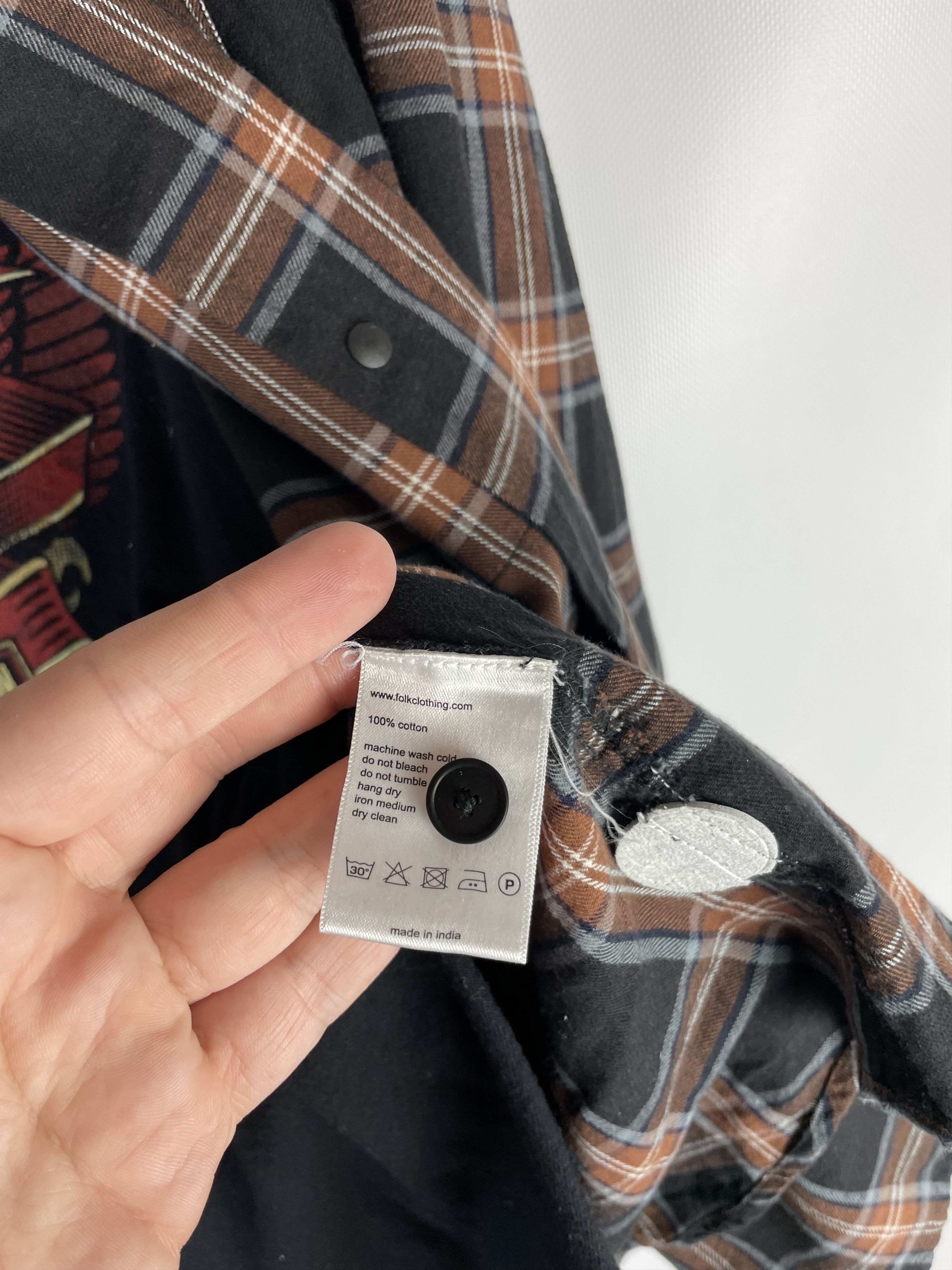 Flannel Flannel Folk Shirt Button Ups Size US L / EU 52-54 / 3 - 6 Thumbnail