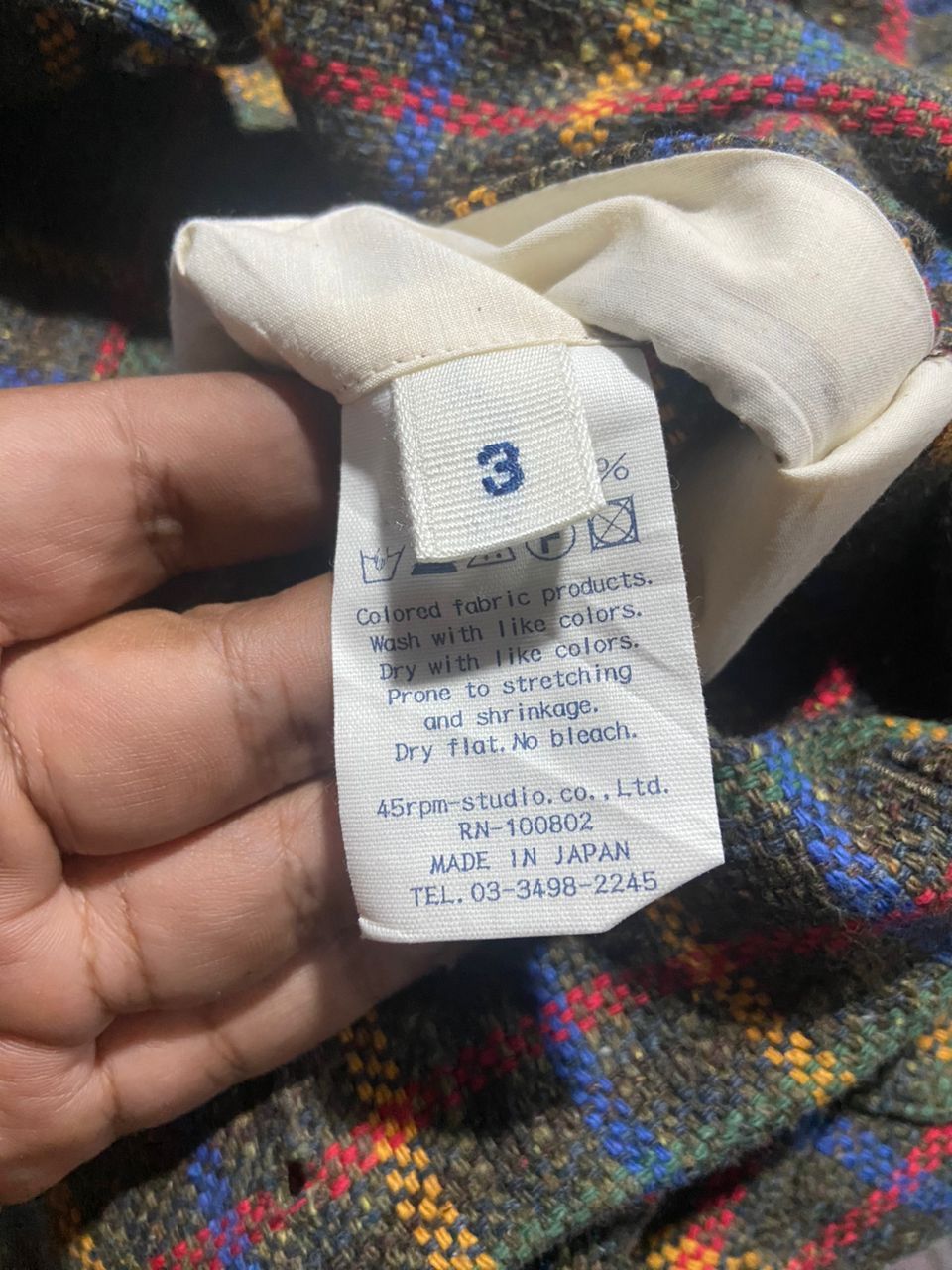 45rpm 45rpm Tartan Checked Woolen Jacket Size M / US 6-8 / IT 42-44 - 12 Thumbnail