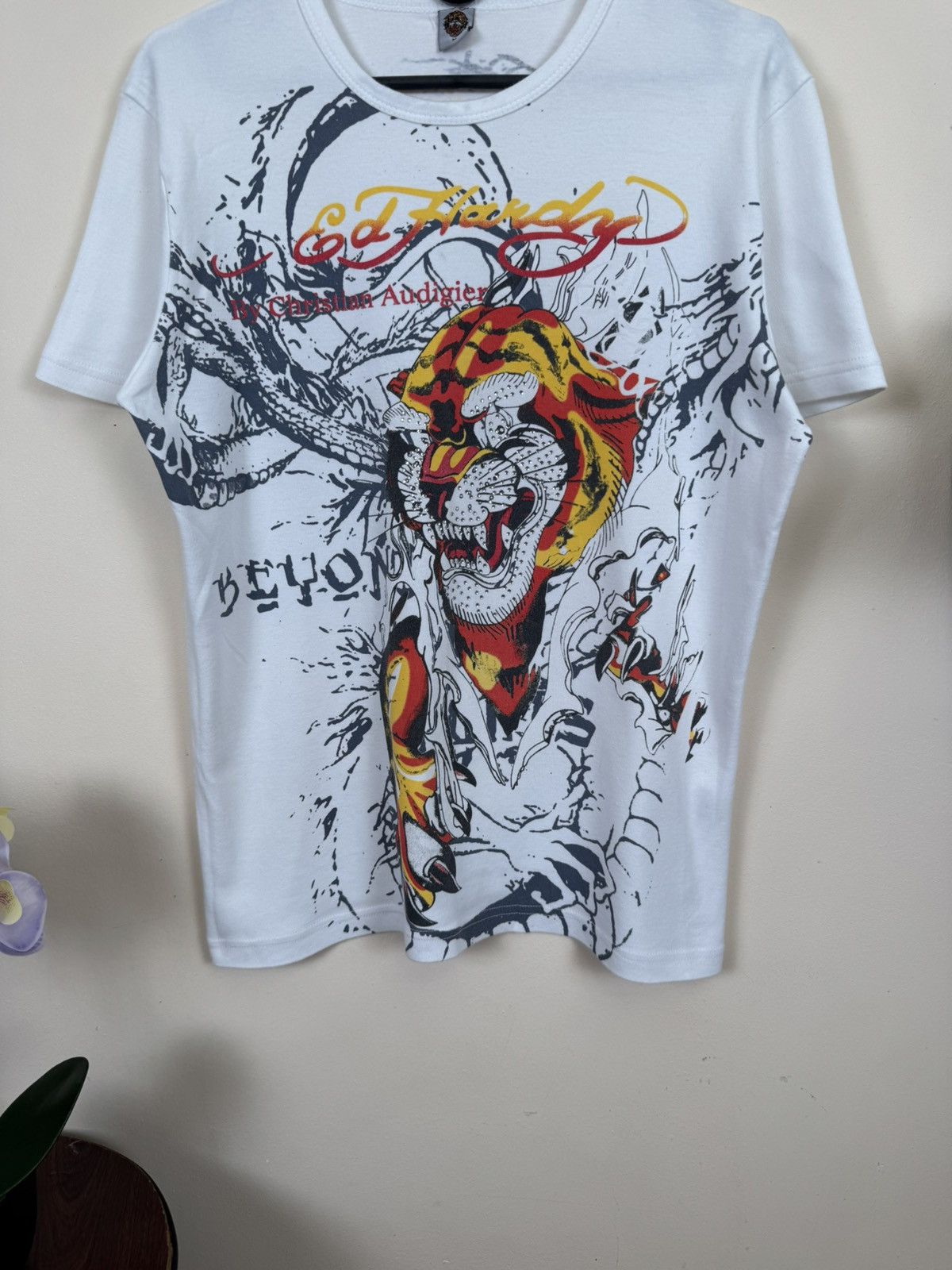 Ed Hardy Vintage Ed Hardy T shirt Tiger Snake Tattoo Y2K L White Size US L / EU 52-54 / 3 - 7 Thumbnail