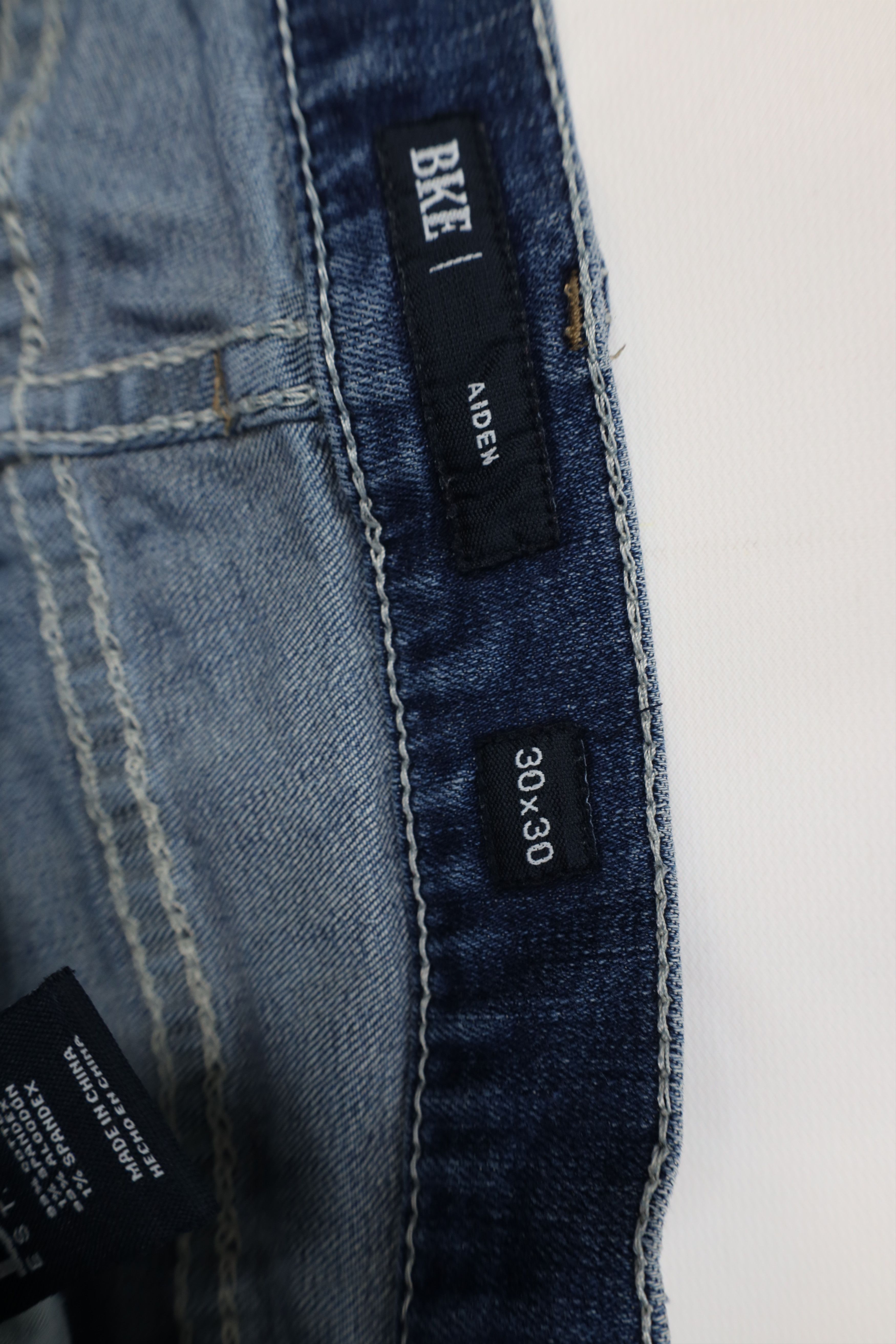 Vintage Buckle BKE Aiden Thick Stitch Stretch Bootcut Denim Jeans Size US 30 / EU 46 - 10 Thumbnail