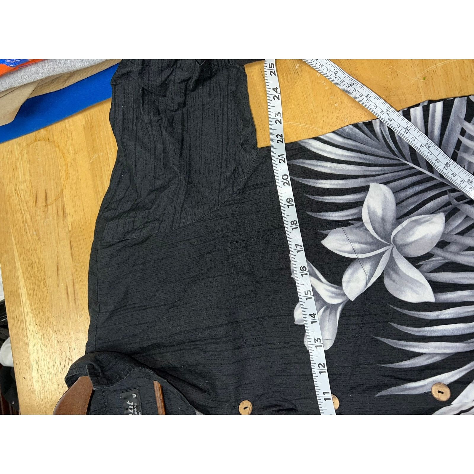 Other Favant Hawaiian Shirt Hawaii Button Down Black White Top Tee Size US M / EU 48-50 / 2 - 8 Thumbnail